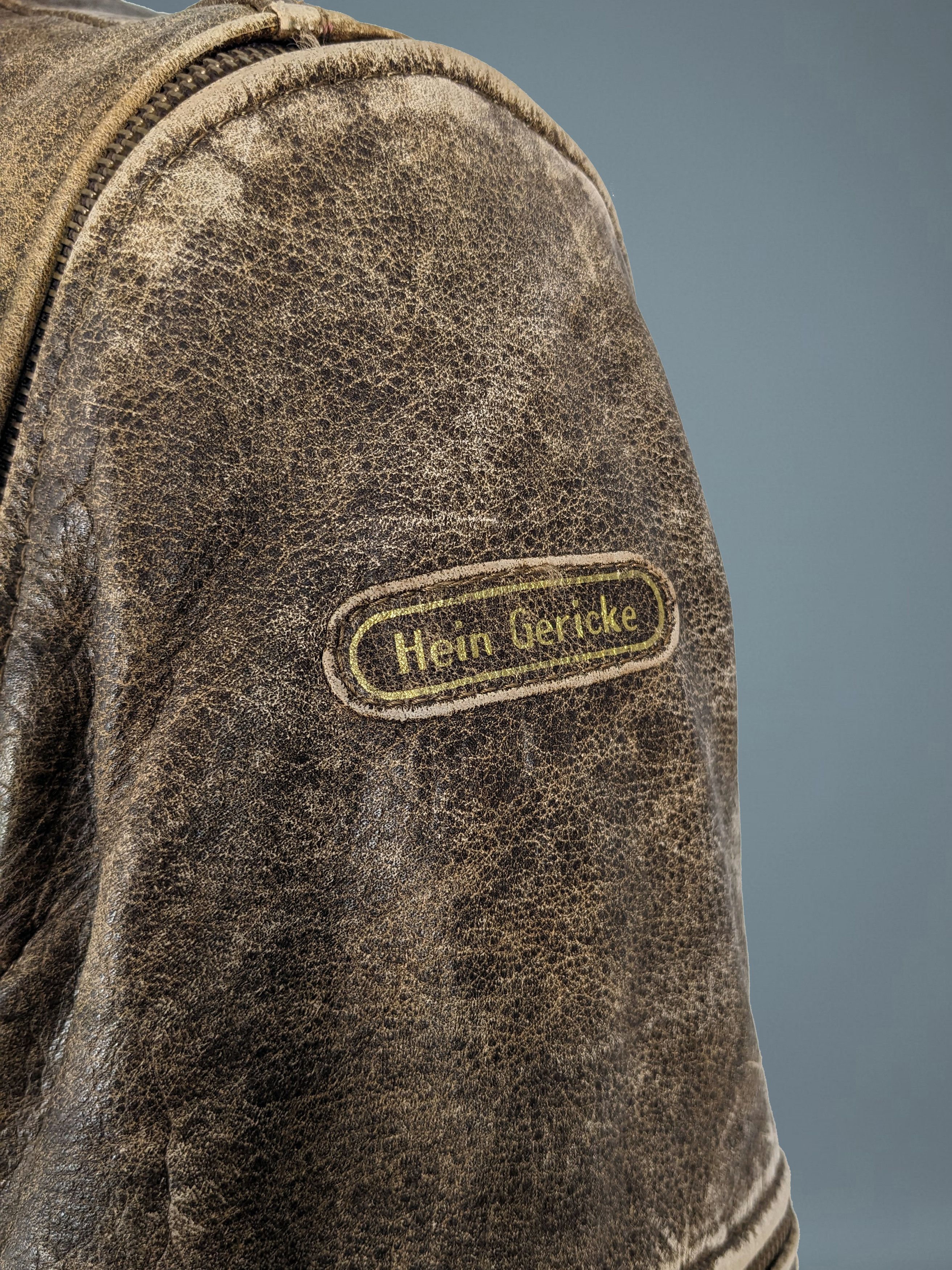 Hein Gericke Vintage 90s Hein Gericke Genuine Leather Moto Jacket Vest Size US M / EU 48-50 / 2 - 13 Thumbnail