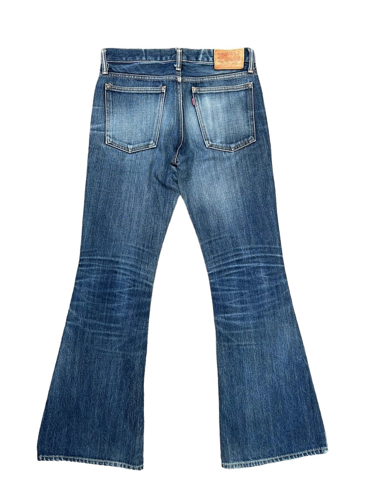 Burgus Plus Vintage Burgus Plus Japan Faded Denim Flare Jeans Size US 30 / EU 46 - 2 Thumbnail