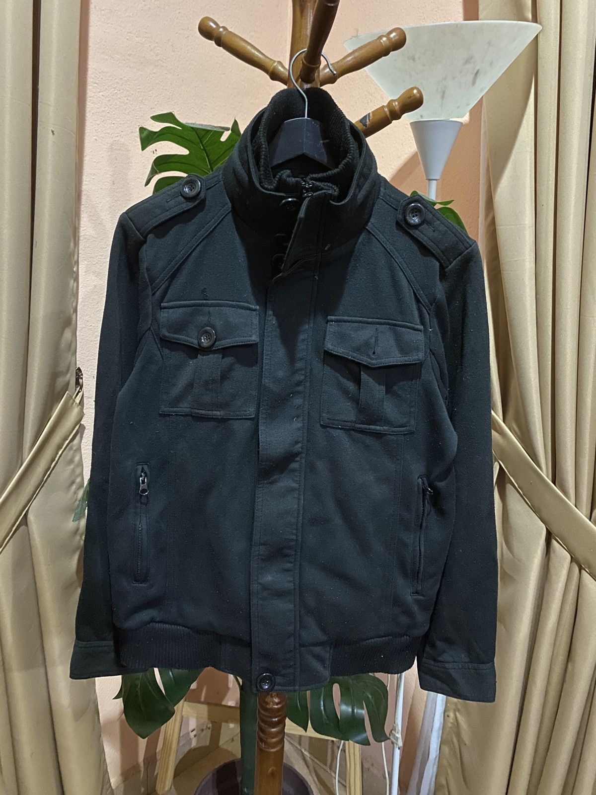 Von Dutch Vintage Y2K Von Dutch Black Military-Style Utility Jacket Size US M / EU 48-50 / 2 - 3 Thumbnail