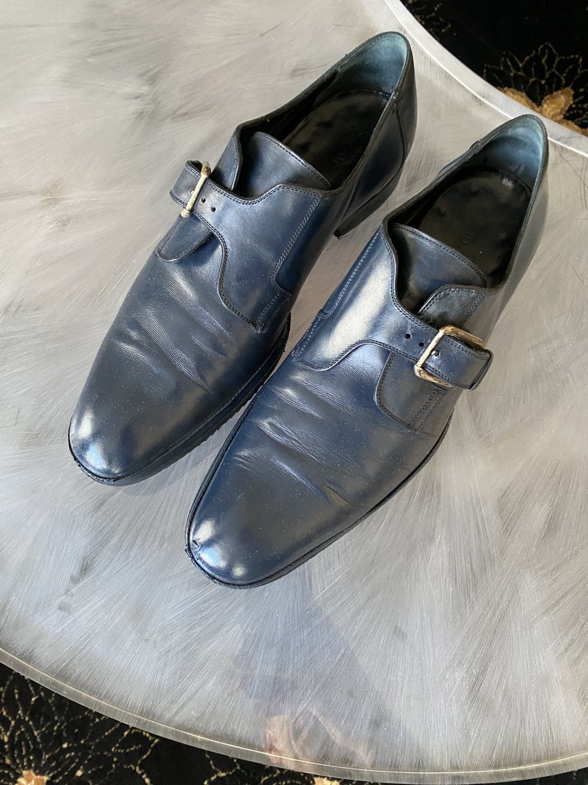 Christian Dior Monsieur Dior Blue shoes with buckle Size US 10.5 / EU 43-44 - 1 Thumbnail