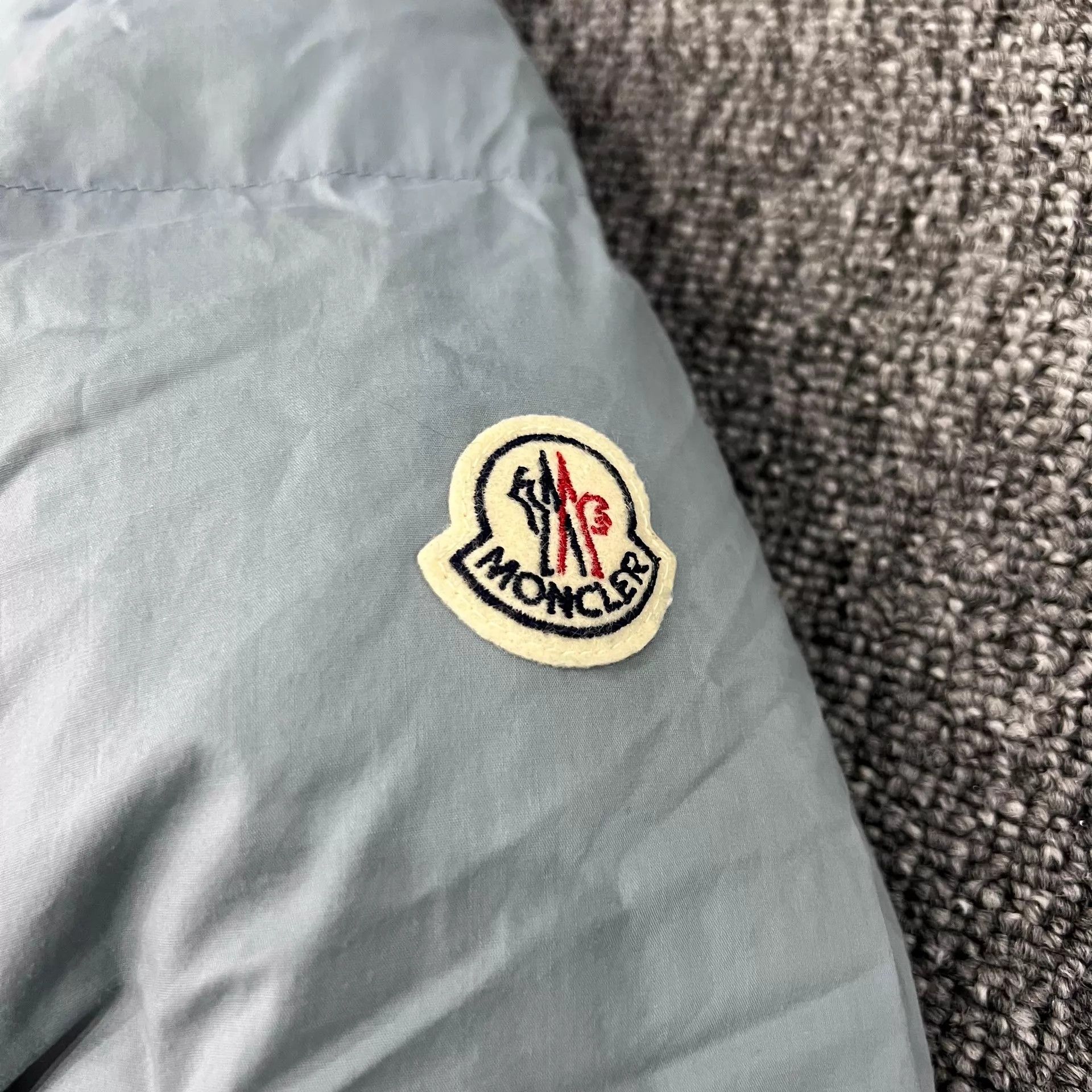 Moncler Moncler oversized puffer jacket logo mist blue 0 Size XS / US 0-2 / IT 36-38 - 4 Thumbnail
