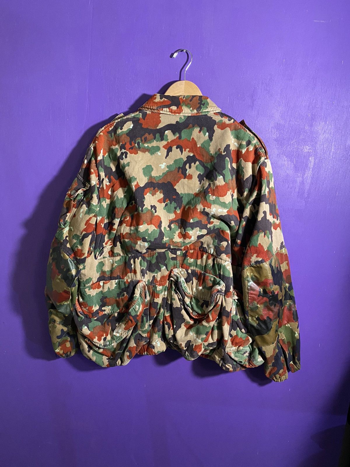 Vintage Vintage Swiss army Camo cargo snipers jacket Size US XL / EU 56 / 4 - 2 Thumbnail