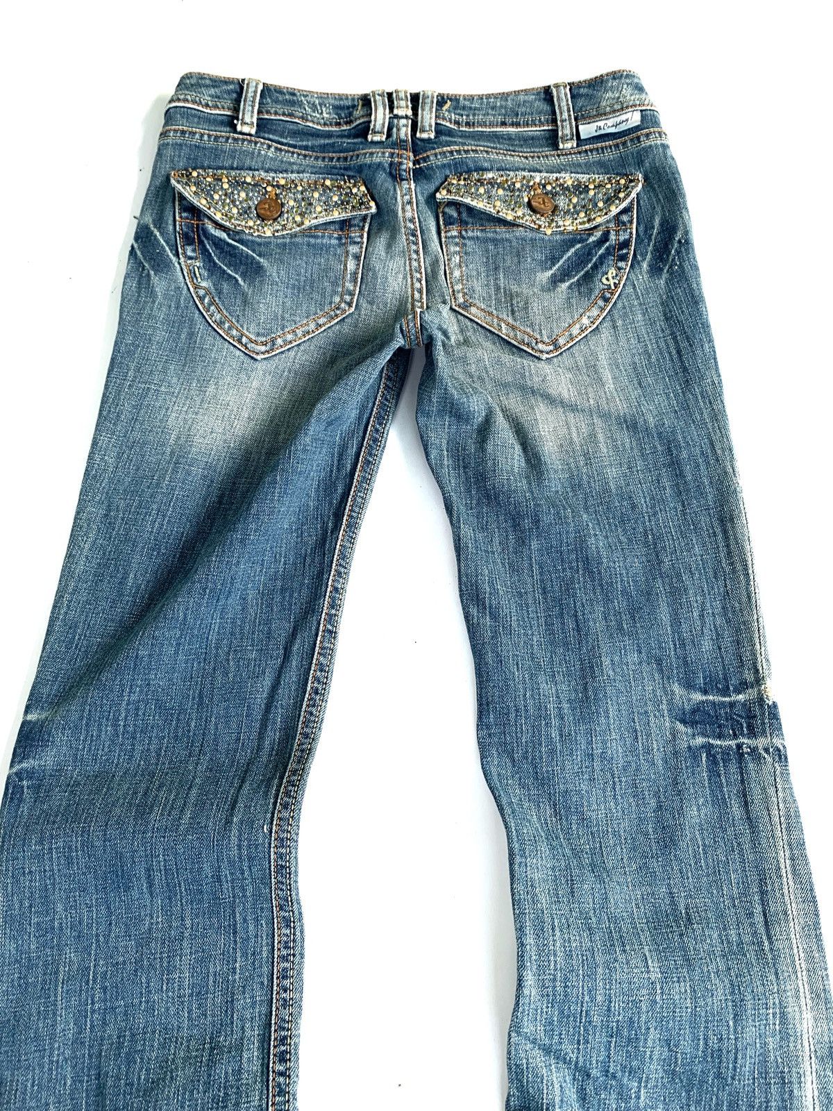 If Six Was Nine × Japanese Brand × Le Grande Bleu (L.G.B.) 2000s Japanese Brand J&C Company Studded Flared Jeans Size US 27 - 12 Thumbnail