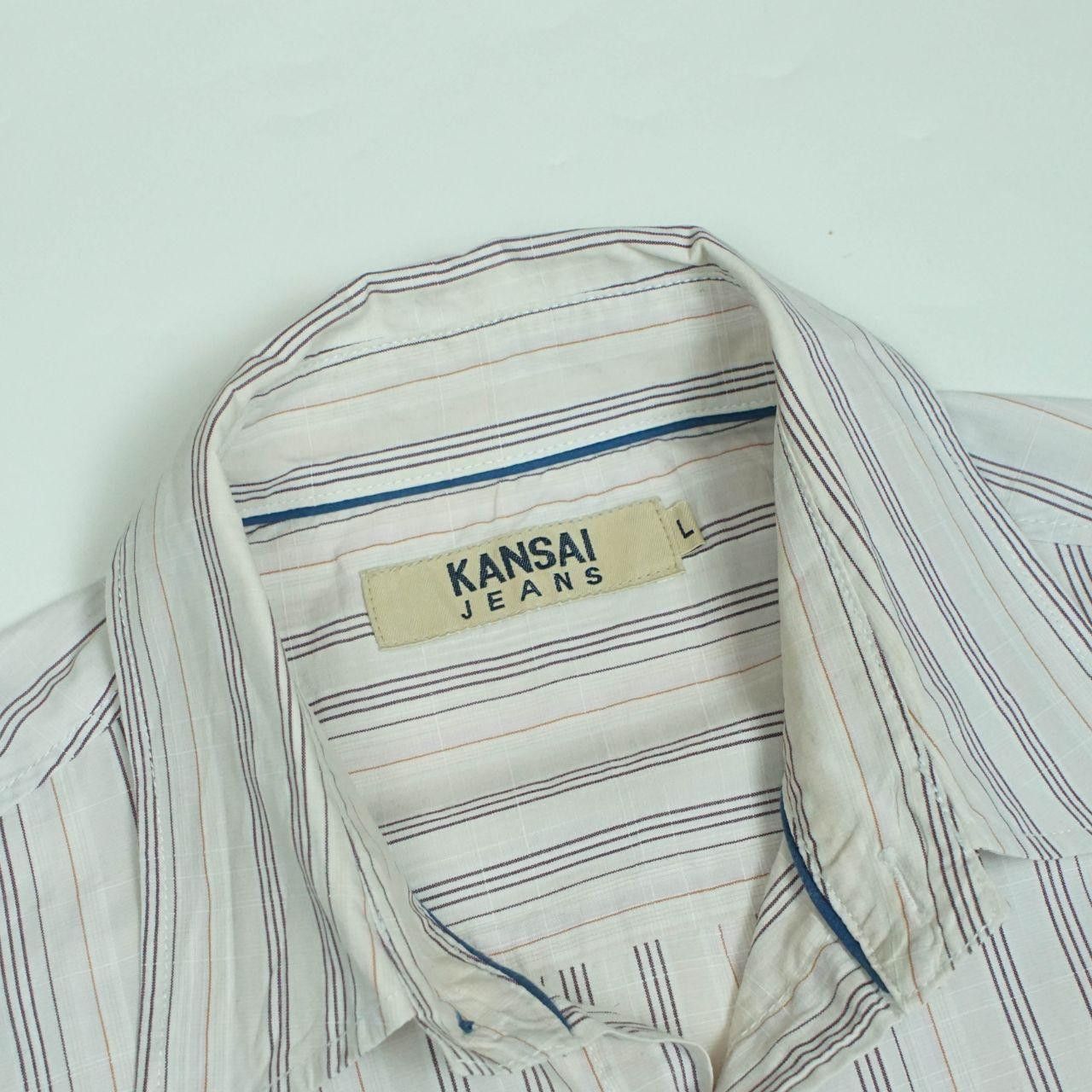Kansai Yamamoto *NoTariff Kansai Yamamoto Stripe Shirt Size US L / EU 52-54 / 3 - 4 Thumbnail