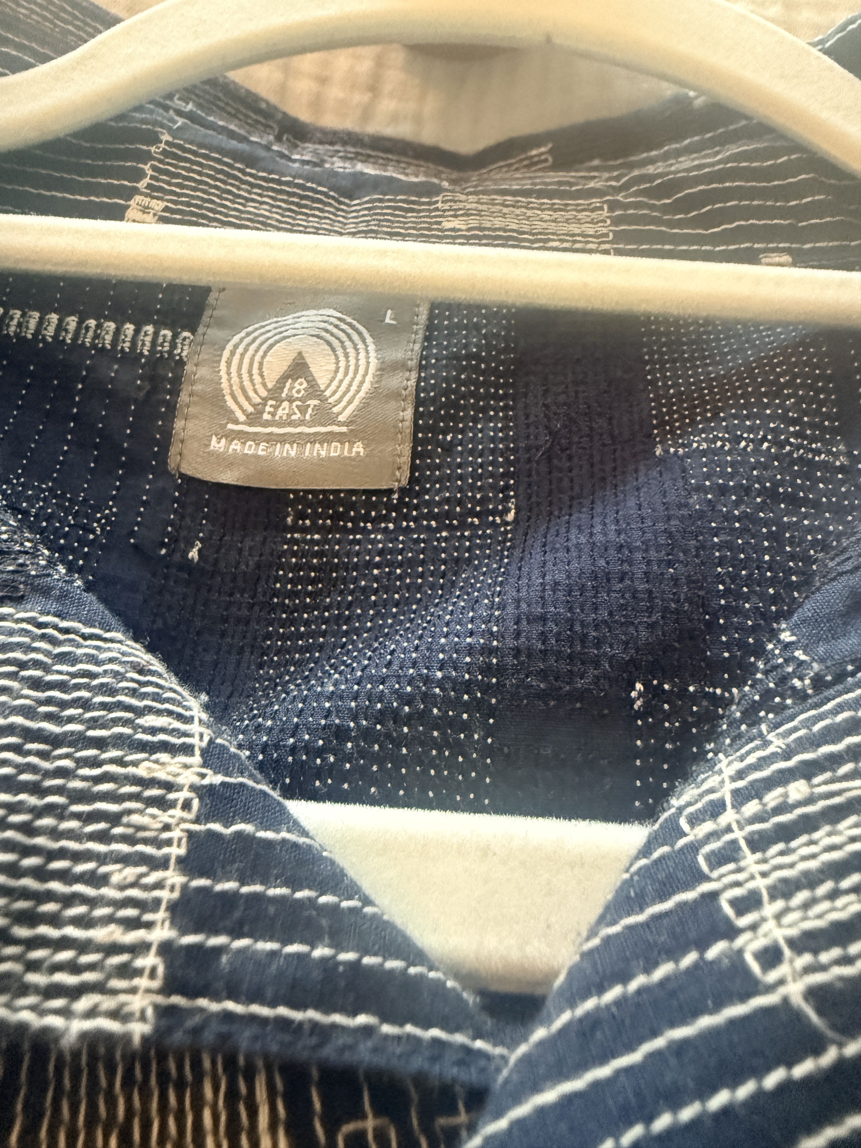 18 East PILCHUCK WORK SHIRT - EMBROIDERED COTTON MICRO RIPSTOP Size US L / EU 52-54 / 3 - 7 Thumbnail