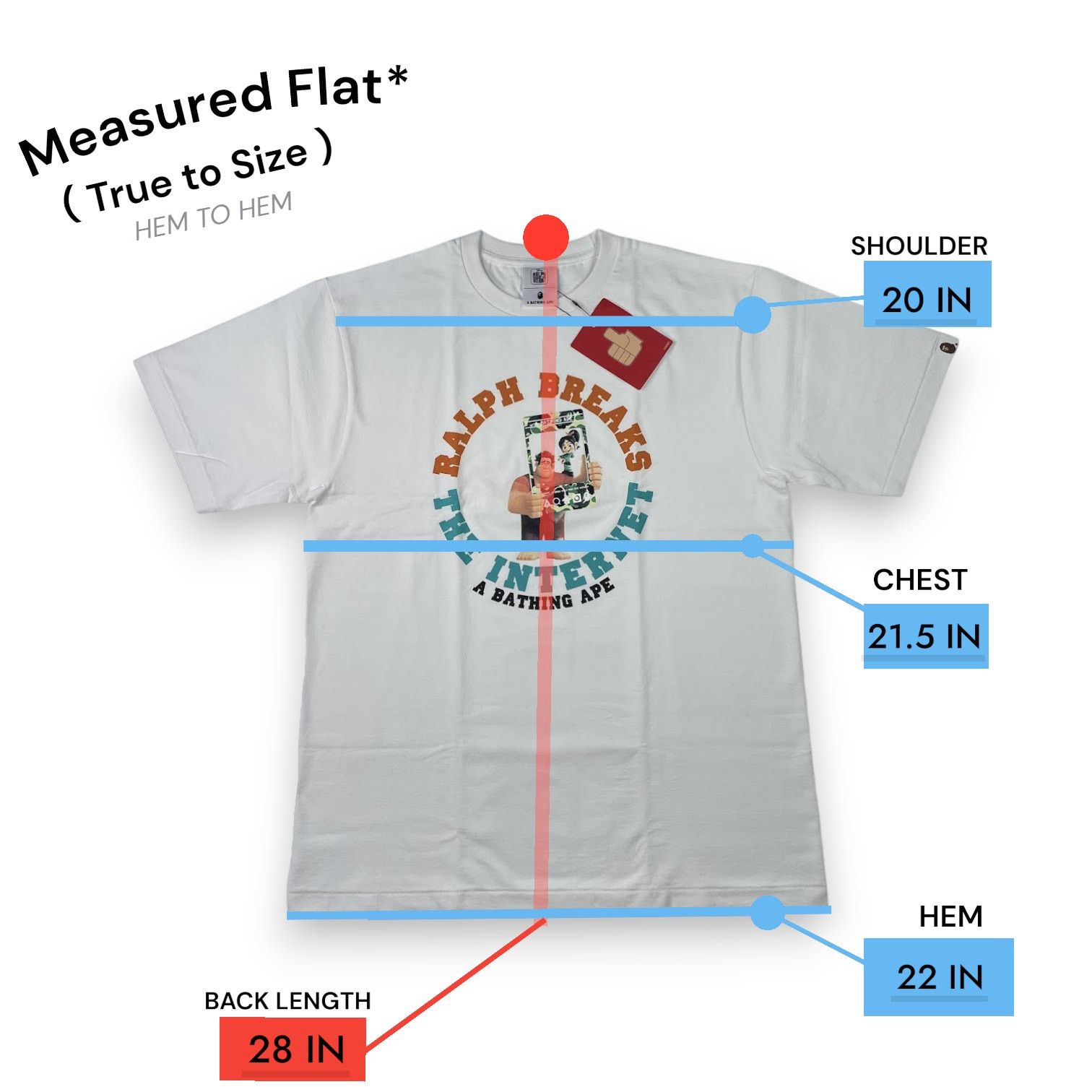 Bape × Disney BAPE x Disney Ralph Breaks The Internet Tee Size US XL / EU 56 / 4 - 10 Thumbnail