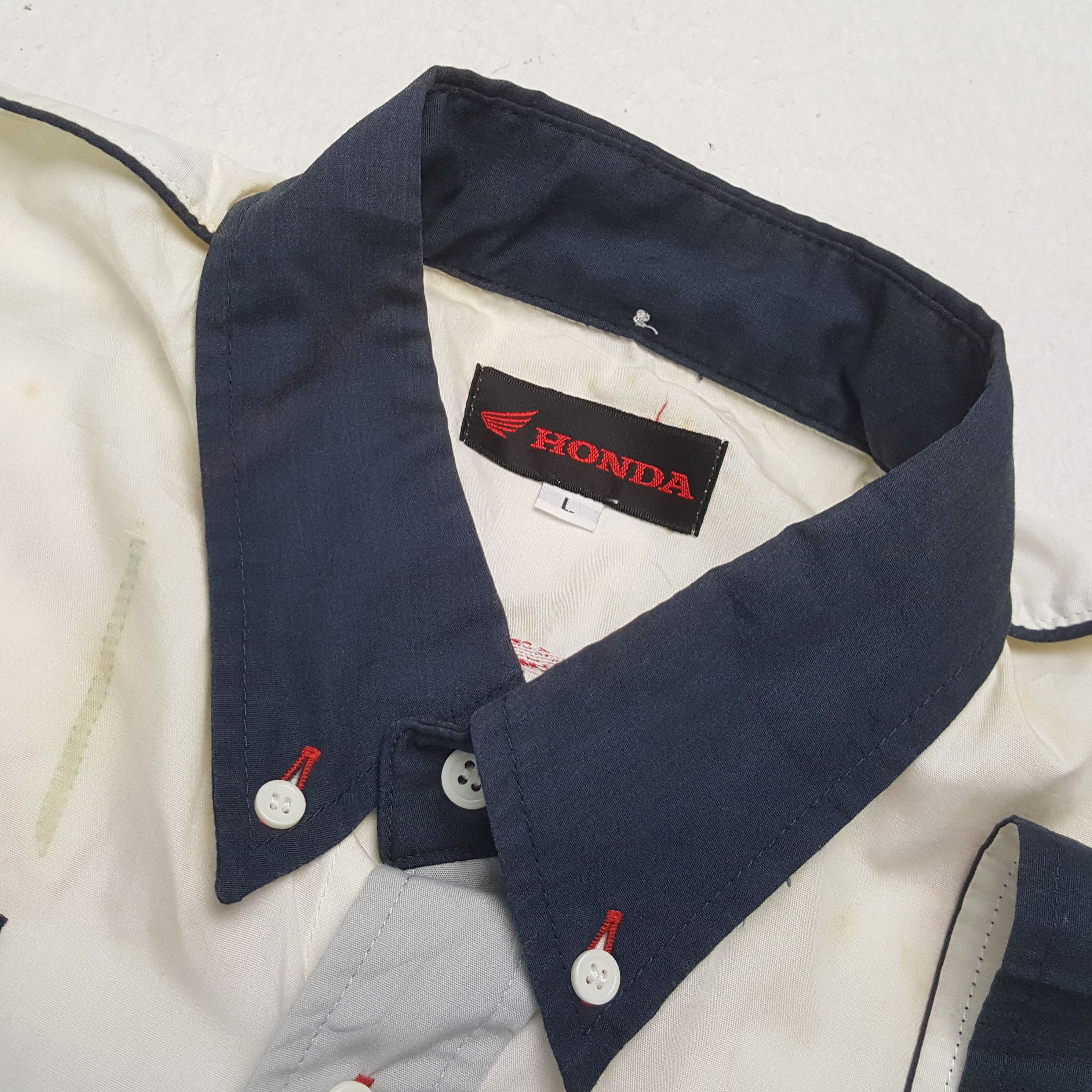 Honda × Vintage HONDA DREAM Japanese Motorsports Workwear Shirt Size US L / EU 52-54 / 3 - 9 Thumbnail