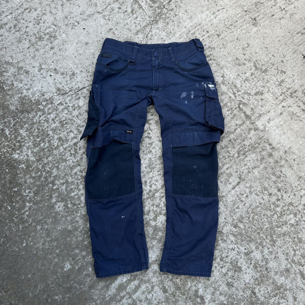 Moscot Vintage Japanese Style Mascot Workwear Pants Y2K Trashed 00s Size US 33 - 1 Thumbnail