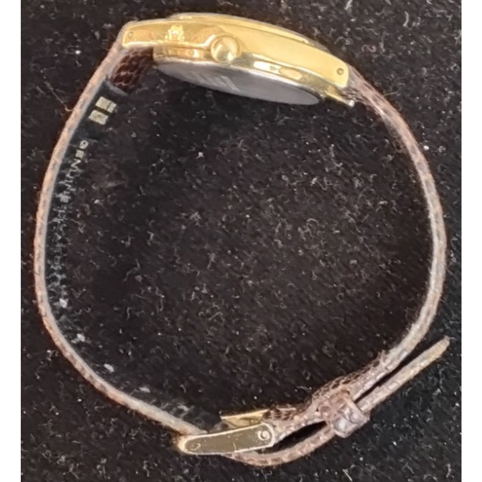 Seiko Seiko Quartz Moon Phases Wrist Watch Ladies Brown Lizard Size ONE SIZE - 10 Thumbnail