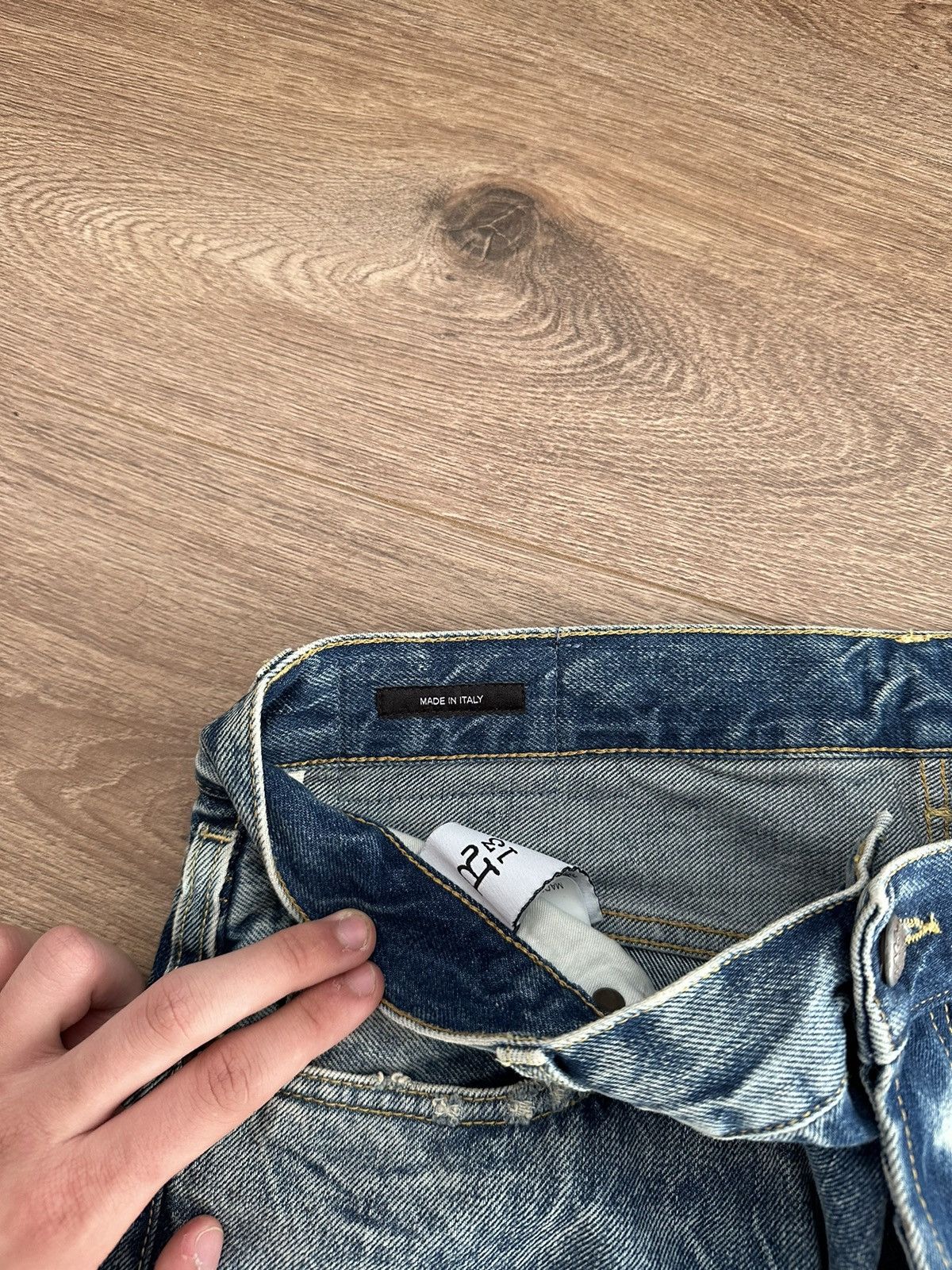 R13 🔥VINTAGE R13 WASHED CROSSOVER JEANS🔥 Size 24" / US 00 / IT 34 - 12 Thumbnail