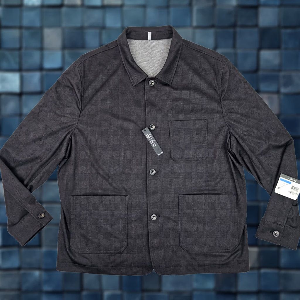 Alfani Alfani Charcoal Prince of Wales Glen Plaid Button Shirt Men XL NWT Size US XL / EU 56 / 4 - 1 Thumbnail