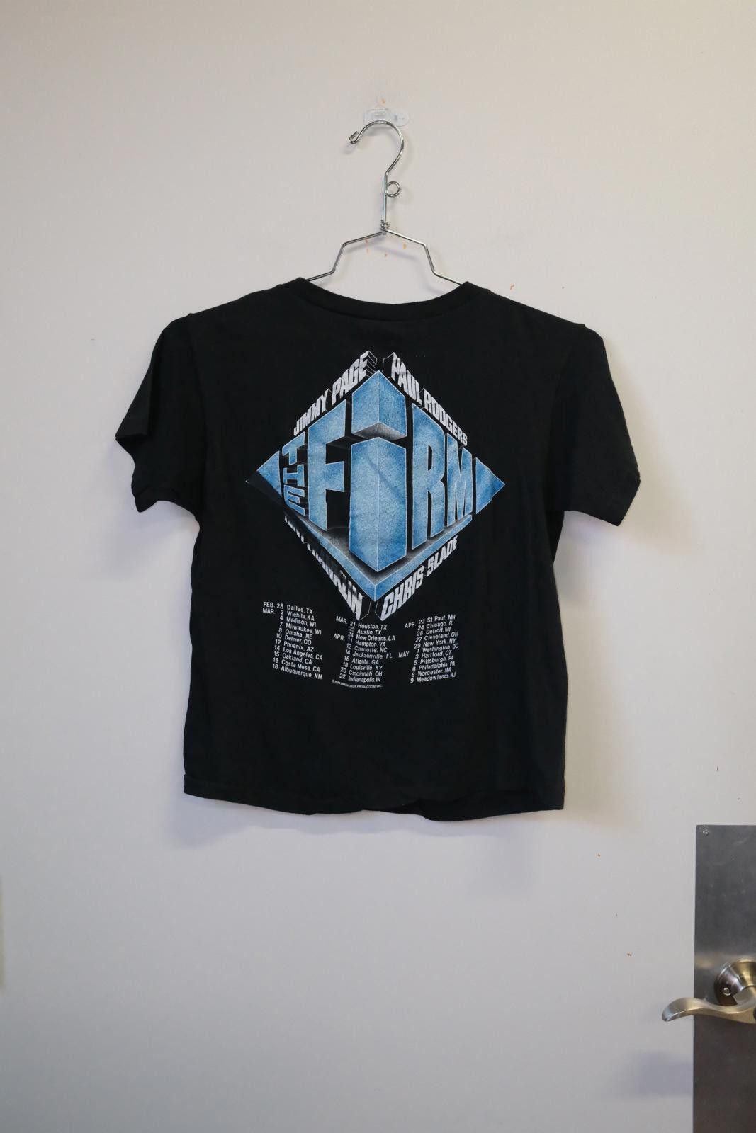 Other 85' MT.Airy Knitwear Jimmy Page "The Firm" USA Tour T-Shirt Size M / US 6-8 / IT 42-44 - 2 Thumbnail
