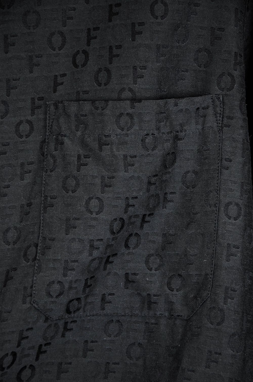 Off-White Off-White Monogram Silk Shirt Dress – Size IT42 Size M / US 6-8 / IT 42-44 - 10 Thumbnail
