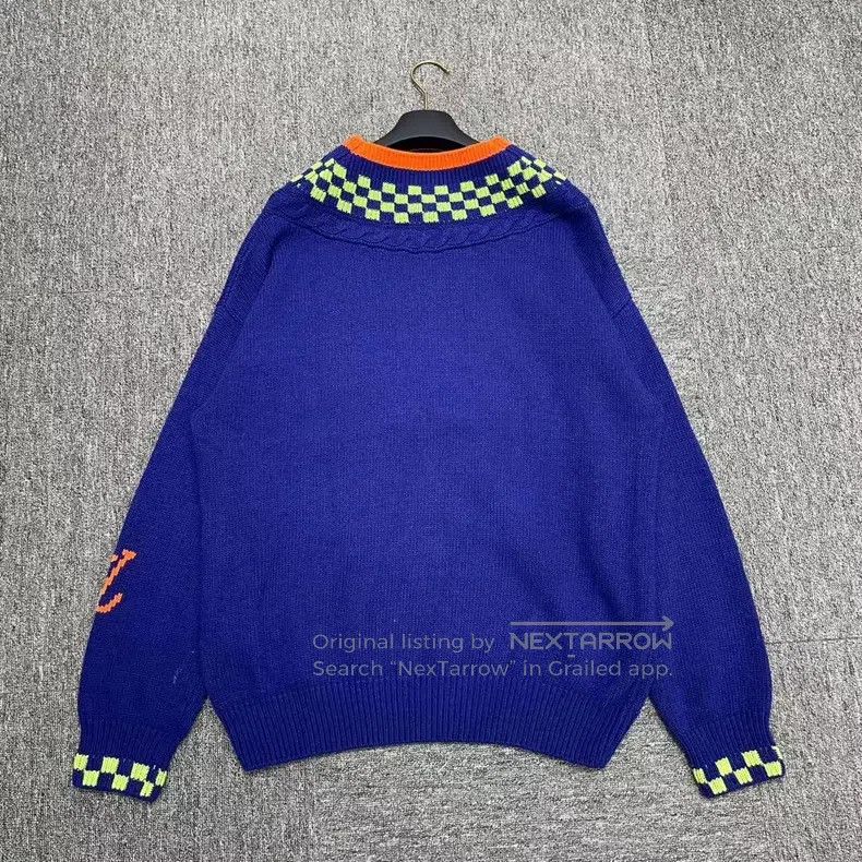 Louis Vuitton Louis Vuitton Arm logo jacquard sweater Size US L / EU 52-54 / 3 - 2 Thumbnail