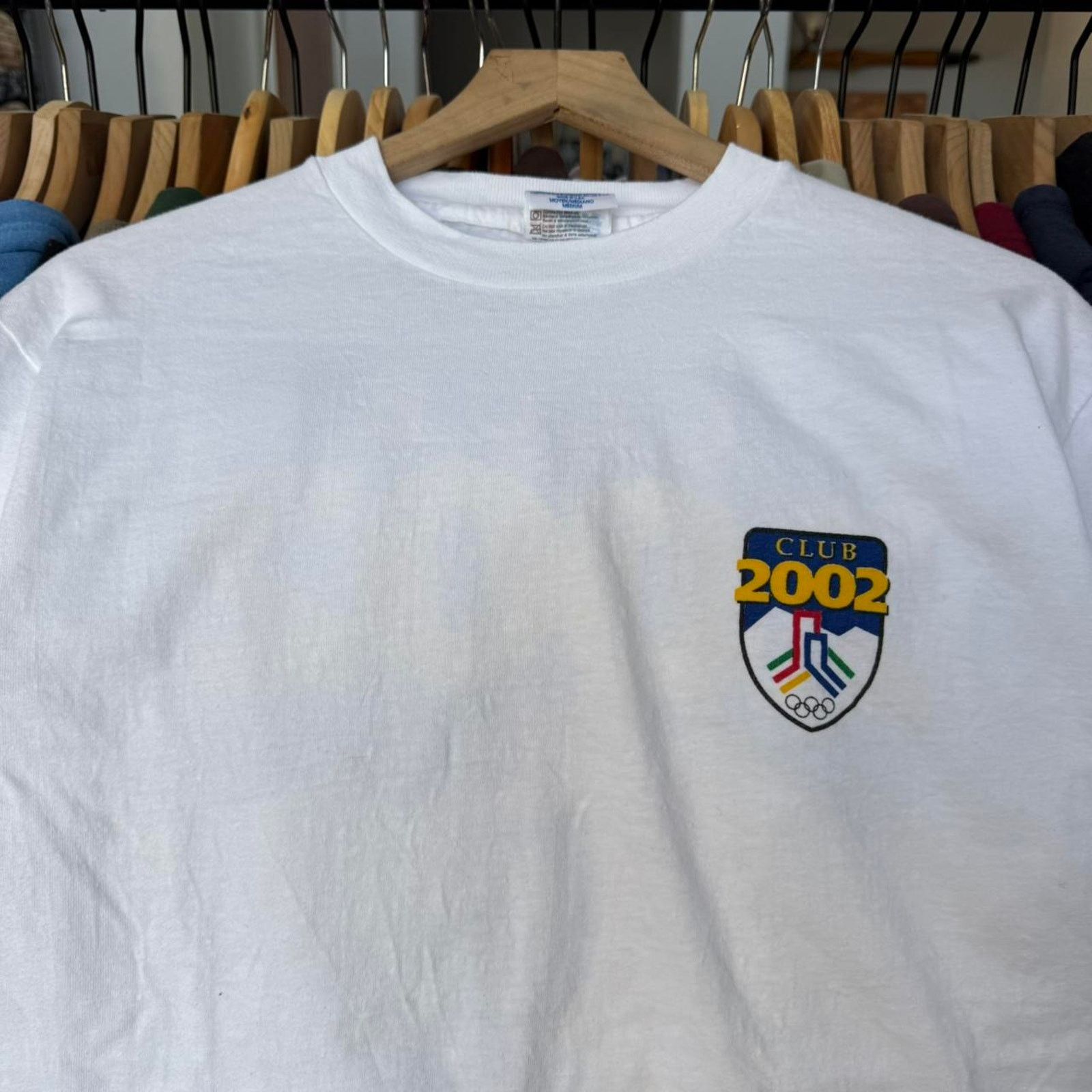 Hanes Vintage Club 2002 Olympics T-Shirt White Single Stitch Size US M / EU 48-50 / 2 - 4 Thumbnail