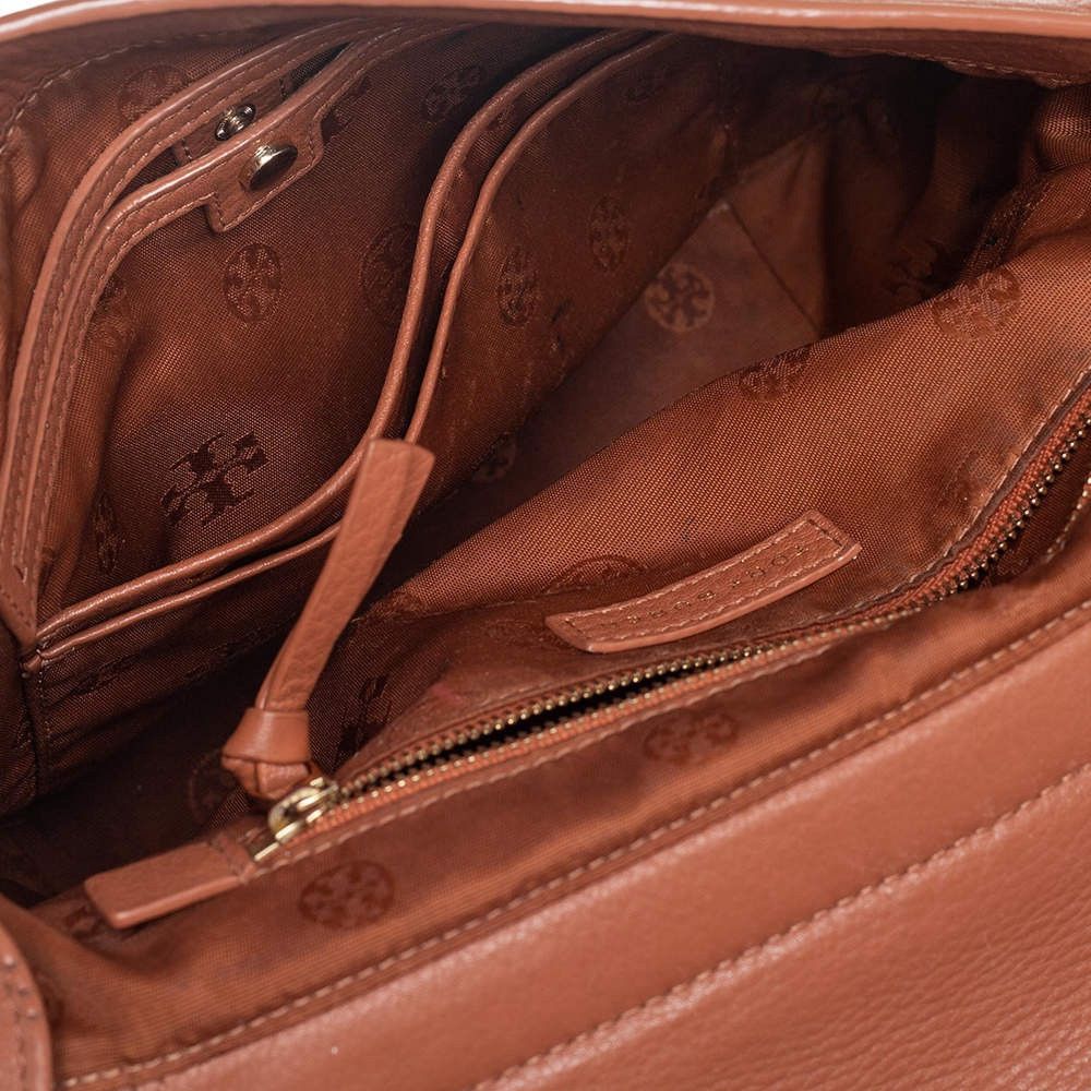Tory Burch Value $650 Tory Burch Bryant Tan Leather Flap Shoulder Bag Size ONE SIZE - 5 Thumbnail