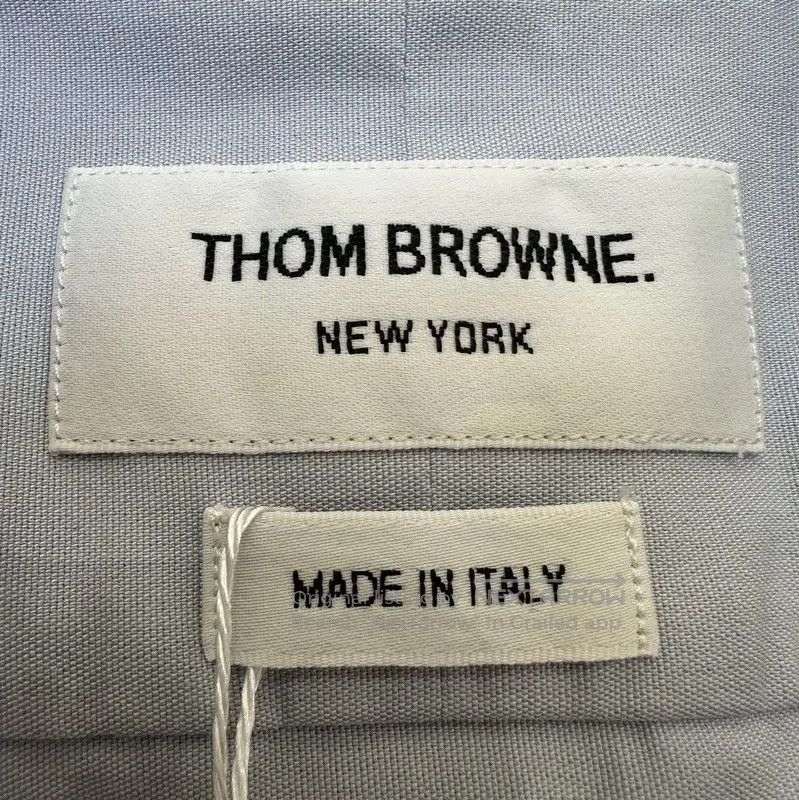 Other Thom Browne Long Sleeve Striped Shirt in Light Blue . Size US M / EU 48-50 / 2 - 6 Thumbnail