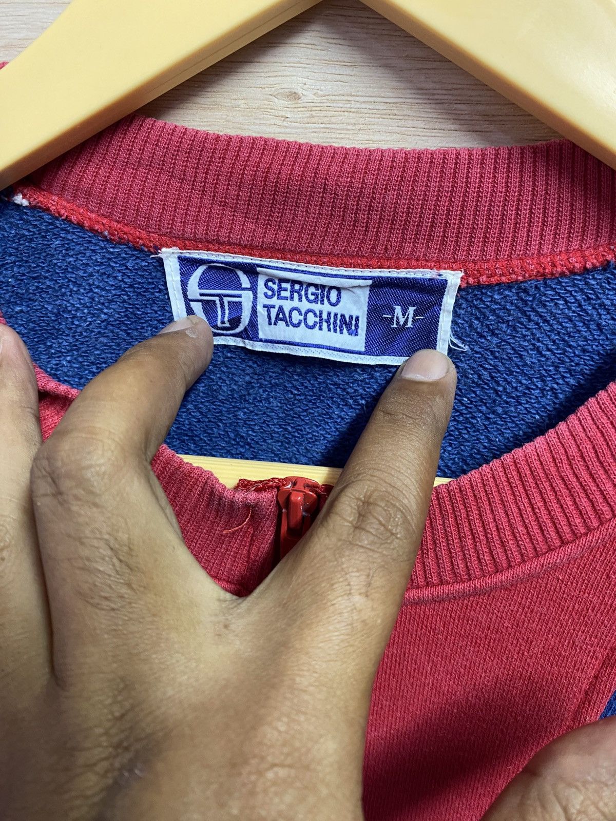 Sergio Tacchini vintage Sergio Tacchini long-sleeve shirt with a quarter zip Size US L / EU 52-54 / 3 - 3 Thumbnail