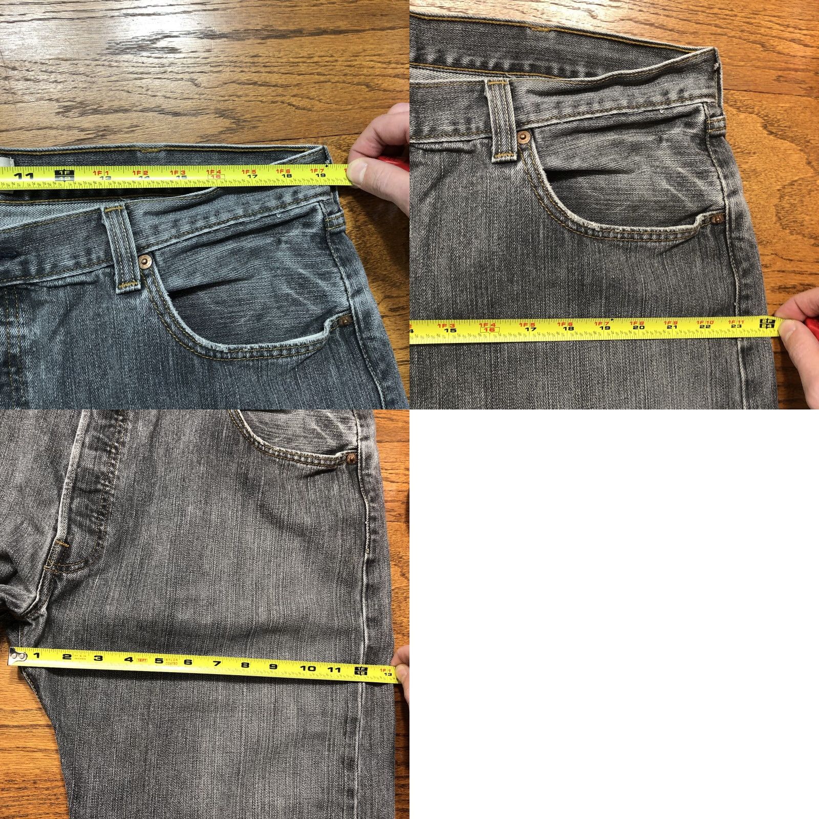 Levi's VINTAGE Levi's 501 Jeans Straight 38x29 Mens Gray Denim Button 5-Pocket Regular Cotton 90s USA 80s Size US 38 / EU 54 - 9 Thumbnail