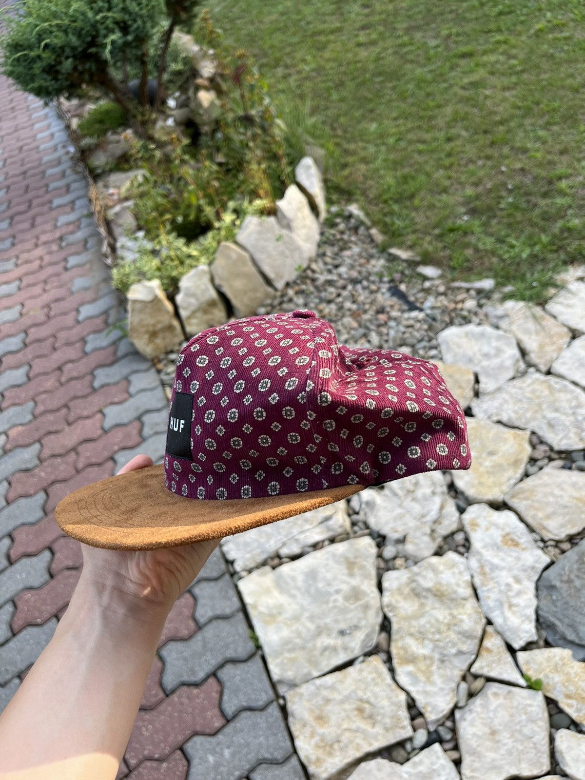Huf × Vintage Vintage Huf flower snapback corduroy suede hat cap y2k retro Size ONE SIZE - 4 Thumbnail