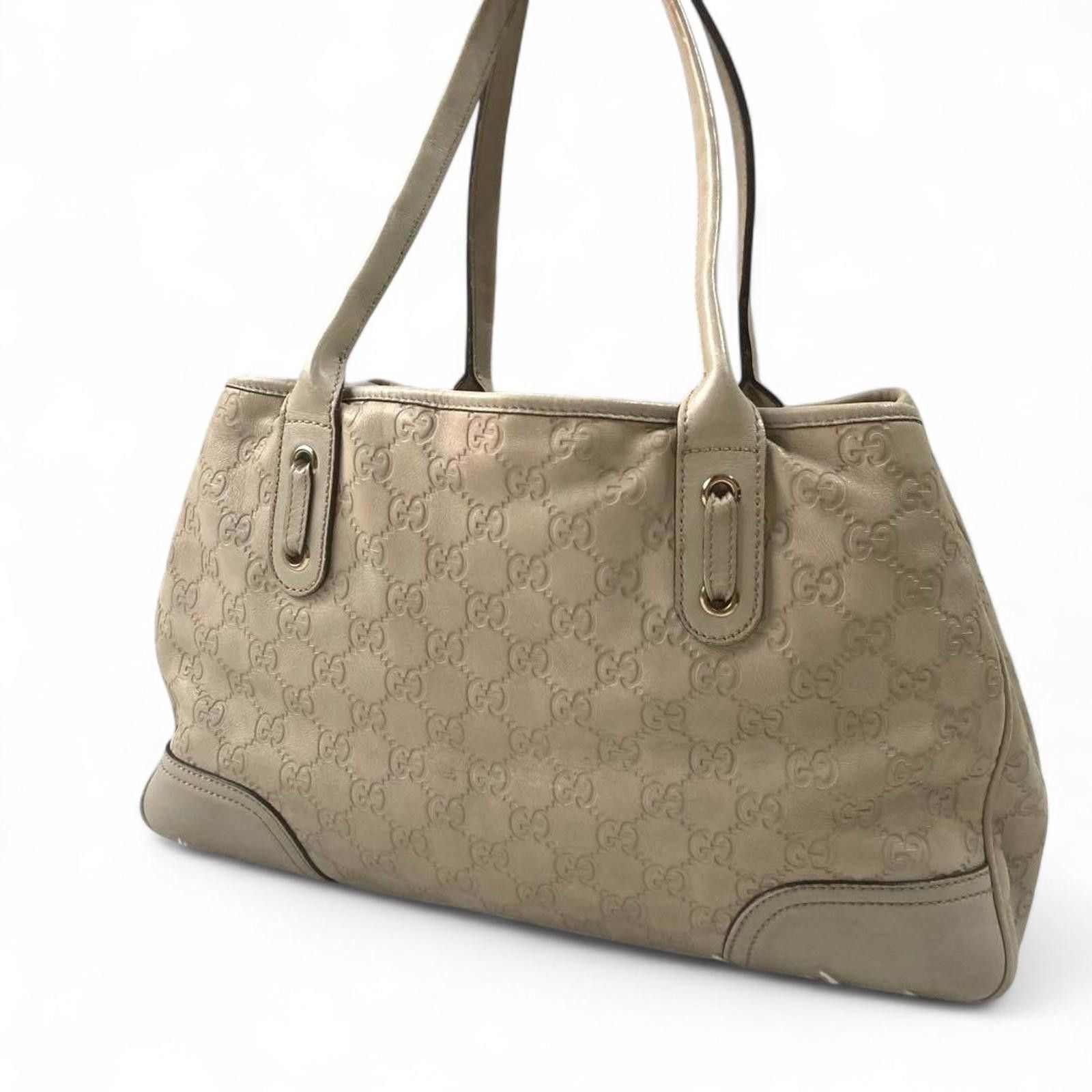 Gucci Gucci - Beige Monogram GG Canvas Tote Bag Size ONE SIZE - 6 Thumbnail