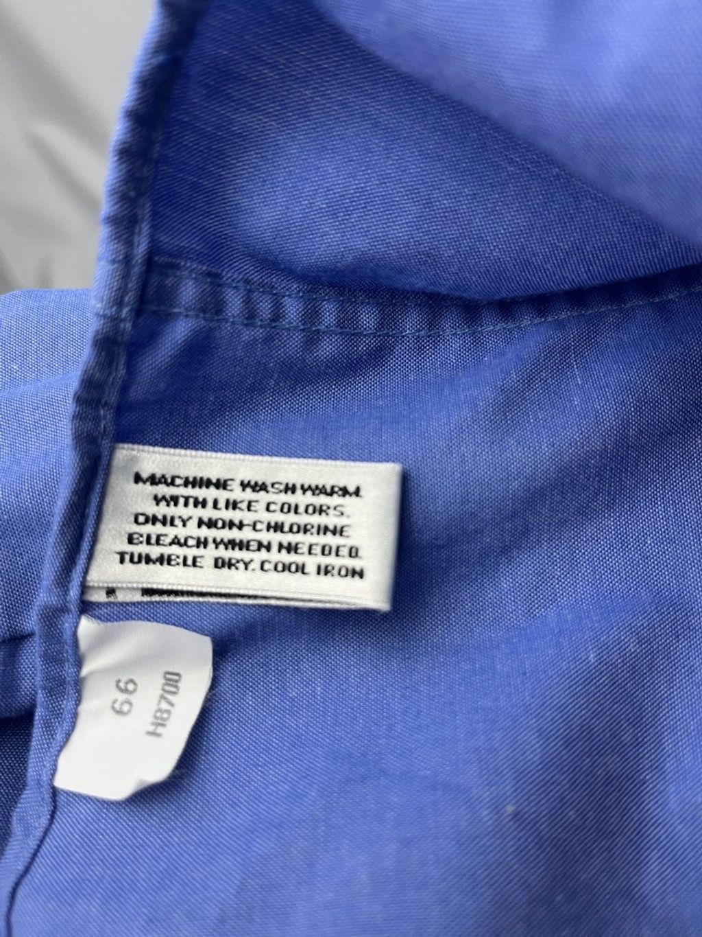 Van Heusen Van Heusen Blue Pinpoint Oxford Dress Shirt 18.5 34/35 Size US S / EU 44-46 / 1 - 7 Thumbnail