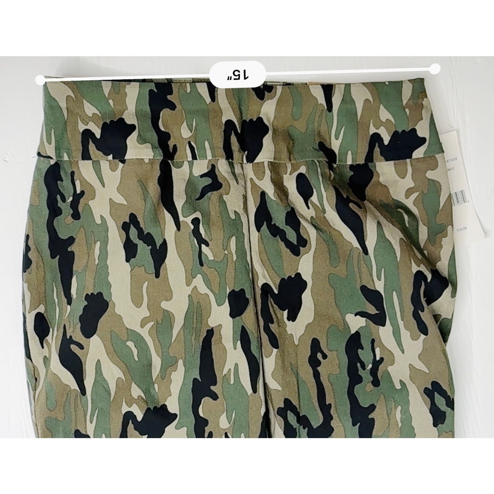 Other Cooper & Ella Green Camo Stretch Pull on Ankle Pants 8 NWT Size 30" / US 8 / IT 44 - 3 Thumbnail