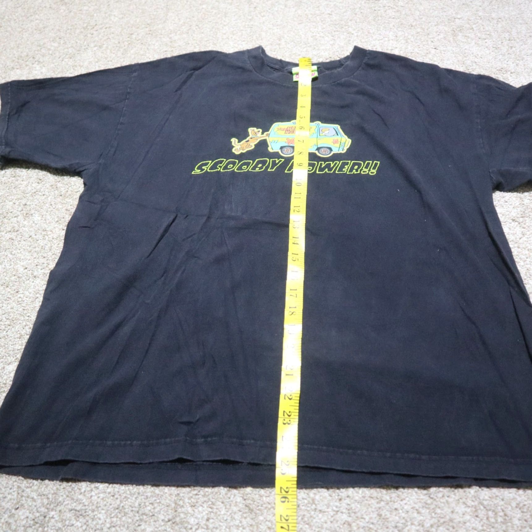 Vintage VINTAGE Scooby-Doo Shirt XL Black Scooby Power Tee T-Shirt Mens 90s PowerUP Graphic Rare 2000s Size US XL / EU 56 / 4 - 7 Thumbnail