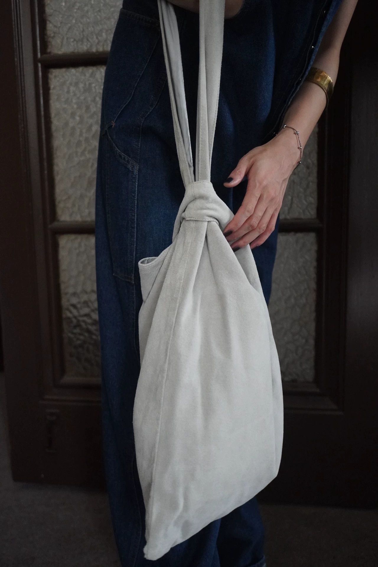 Y's Y's Yohji 00s Pigskin Ash Gray Tote Long/Short Straps 88new Size ONE SIZE - 4 Thumbnail