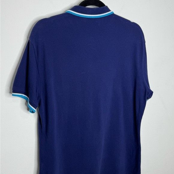Versace Versace Jeans Embroidered Logo Polo Shirt Blue Men’s Large Size US L / EU 52-54 / 3 - 3 Thumbnail