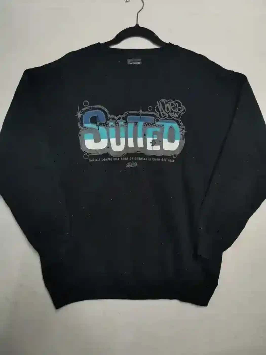 Vintage Vintage Suited Big Logo Sweatshirt Size US XL / EU 56 / 4 - 1 Thumbnail