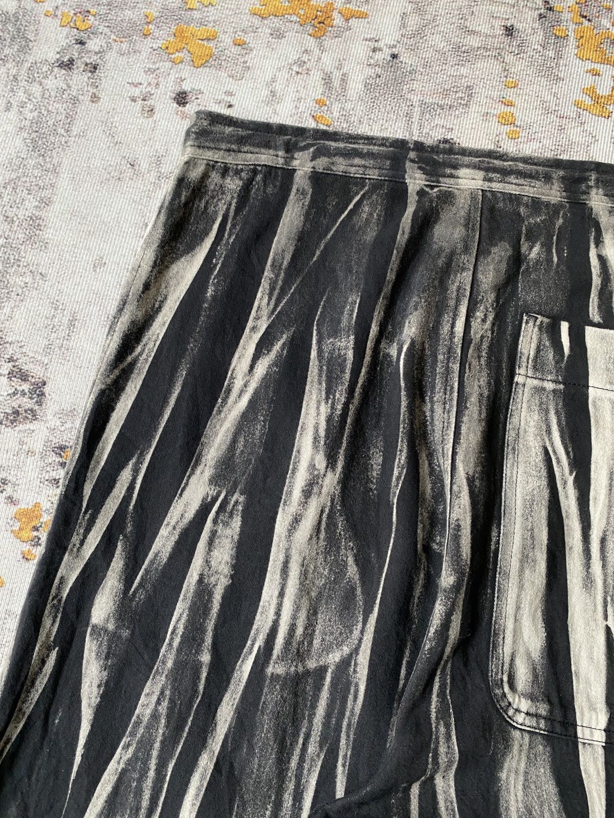 Yohji Yamamoto Y’s Yohji Yamamoto Bleached Drawstring Wide Leg Pant Size US 32 / EU 48 - 12 Thumbnail