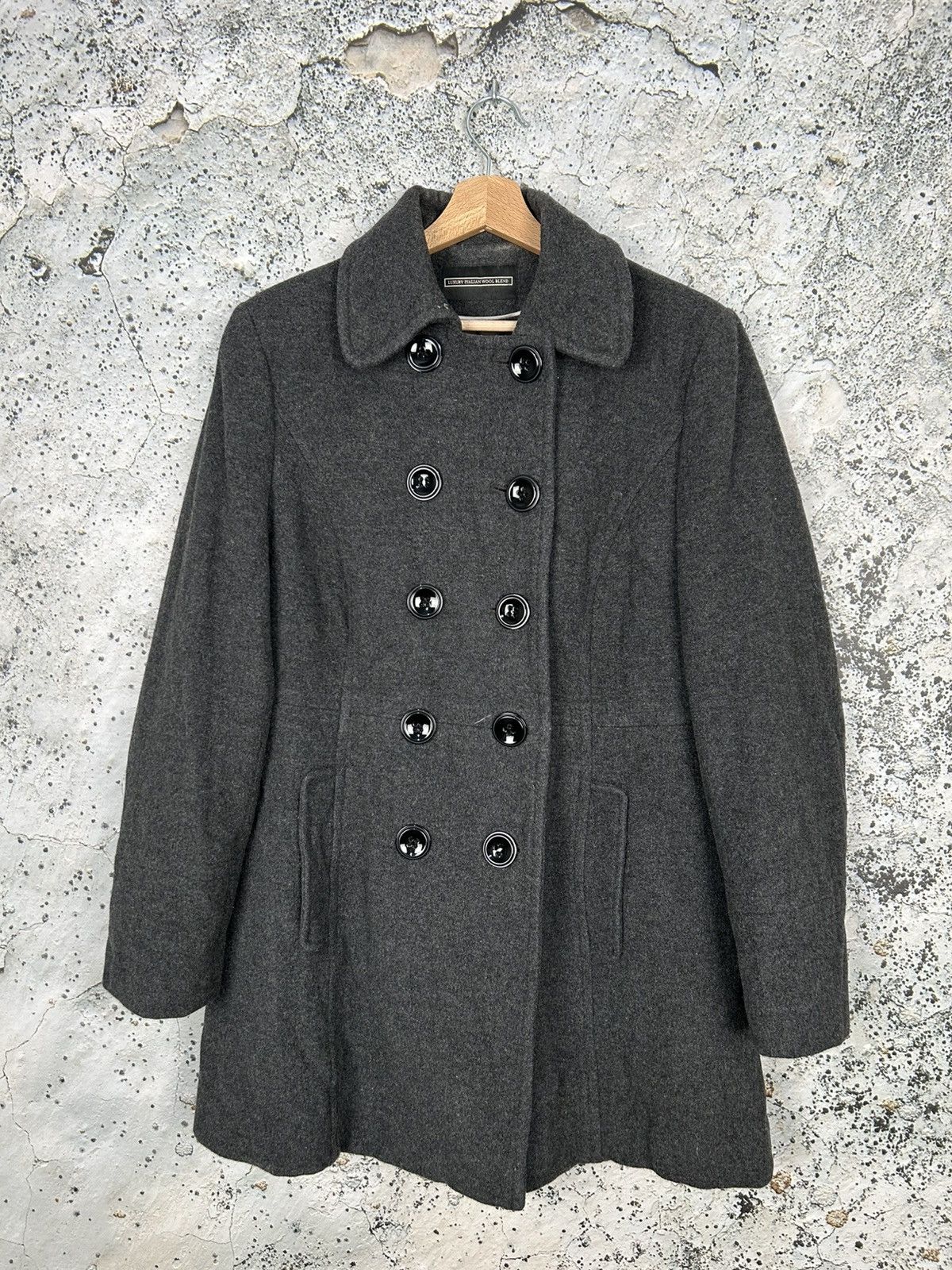 Vintage Vintage Wool Grey Coat Avant Garde Japanese Alternative Size US L / EU 52-54 / 3 - 1 Thumbnail