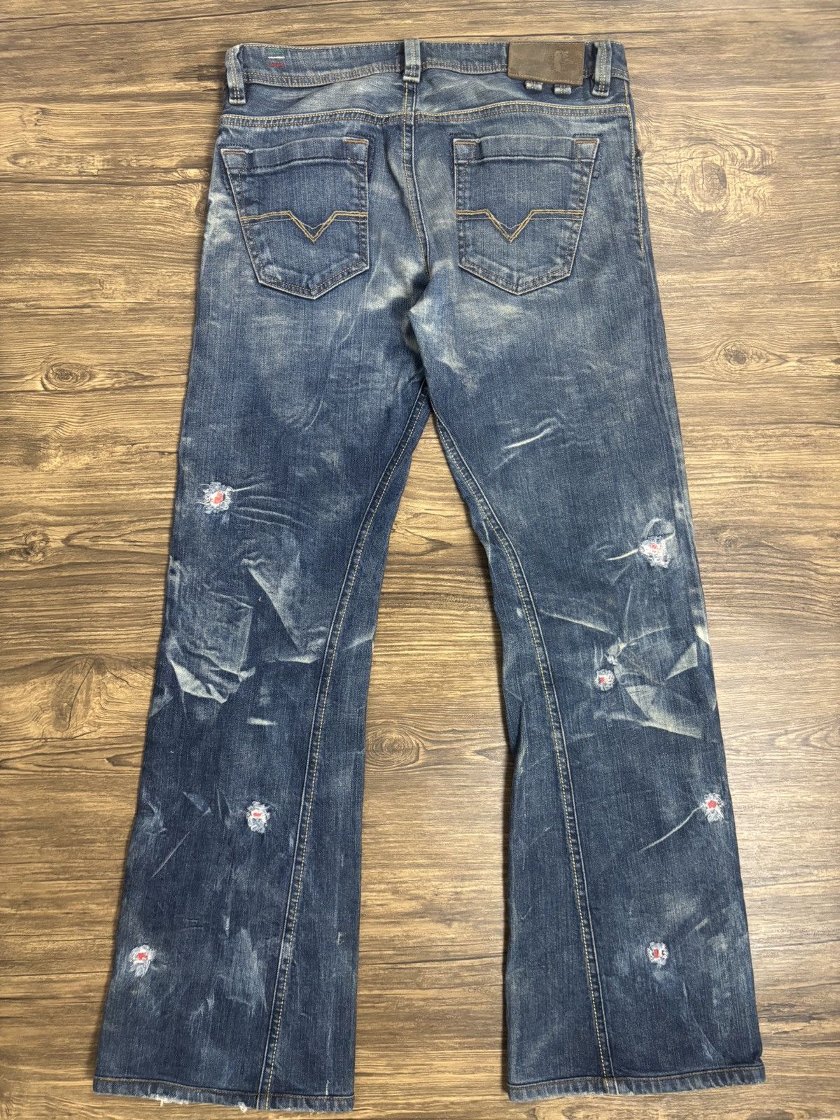 Diesel Vintage diesel distressed flare denim Size US 30 / EU 46 - 6 Thumbnail