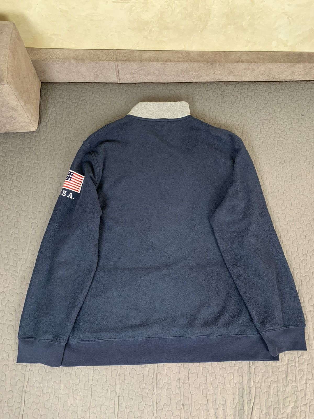 Polo Ralph Lauren Polo Ralph Lauren USA Big Logo Fleece Pullover Size US XXL / EU 58 / 5 - 17 Thumbnail