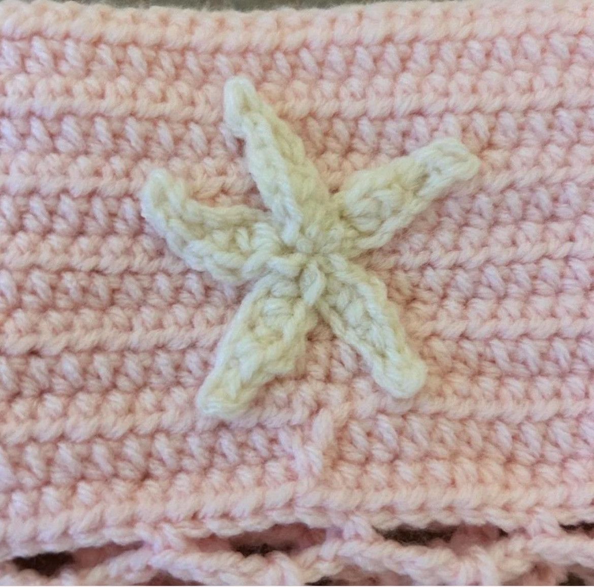 Handmade pink starfish crochet set! Size S / US 4 / IT 40 - 3 Thumbnail