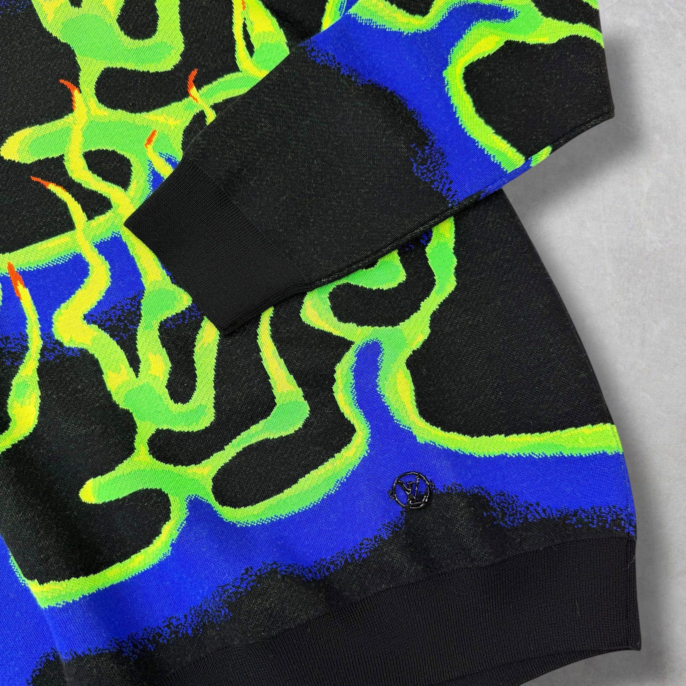 Louis Vuitton Louis Vuitton Flame Graphic Crewneck Sweater XXL Size US XXL / EU 58 / 5 - 4 Thumbnail