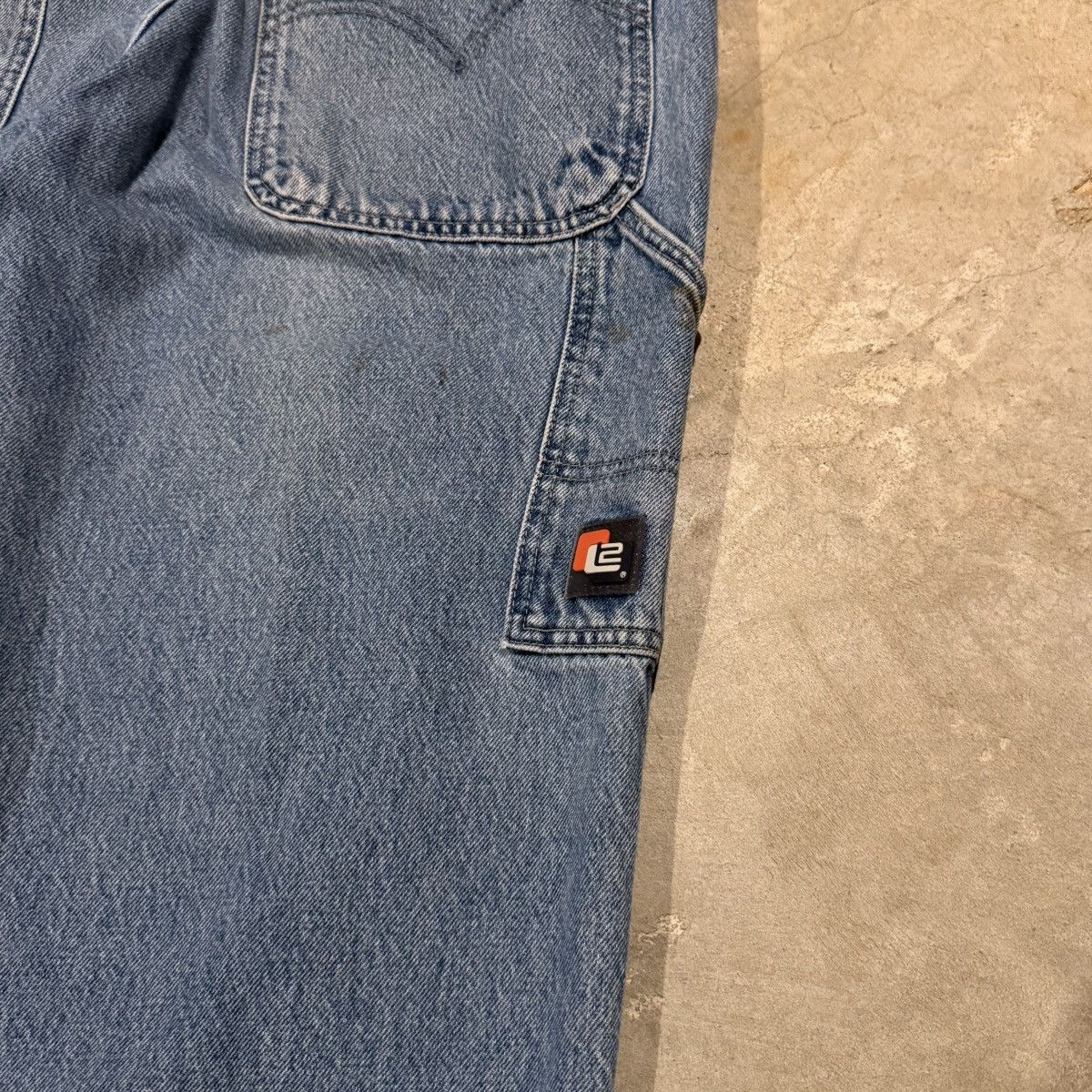 Levi's 1990s Levi’s L2 Silver Tab Distressed Baggy Carpenter Jeans Size US 36 / EU 52 - 5 Thumbnail