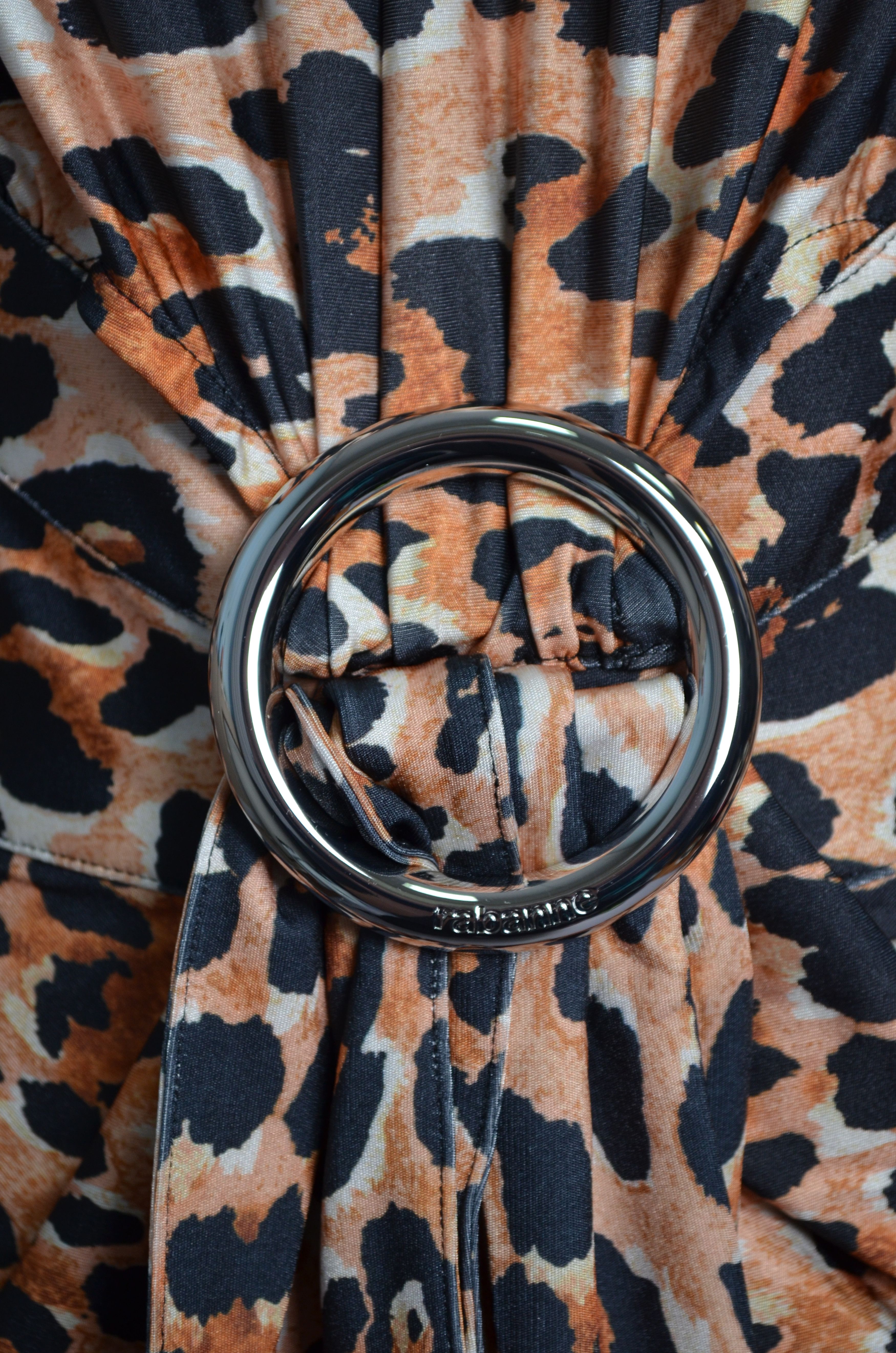Designer × H&M × Paco Rabanne H&M x Paco Rabanne Dress Leopard Print Buckle Detail Stretch Size XS / US 0-2 / IT 36-38 - 7 Thumbnail