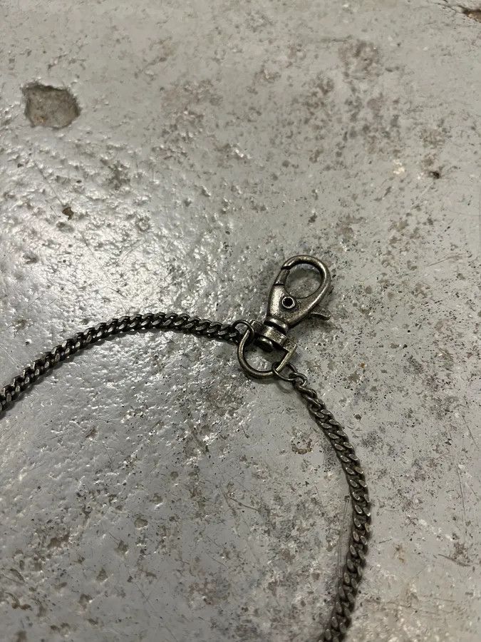 Marithe + Francois Girbaud 2000s Marithé + François Girbaud Metal Grey Guitarist Necklace Size ONE SIZE - 3 Thumbnail