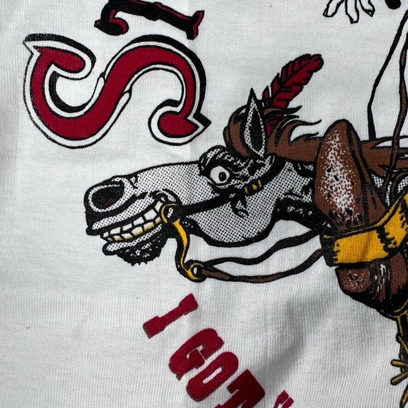 Hanes Vintage I Got Stoned Country Western Bar Illinois Shirt Size US L / EU 52-54 / 3 - 7 Thumbnail