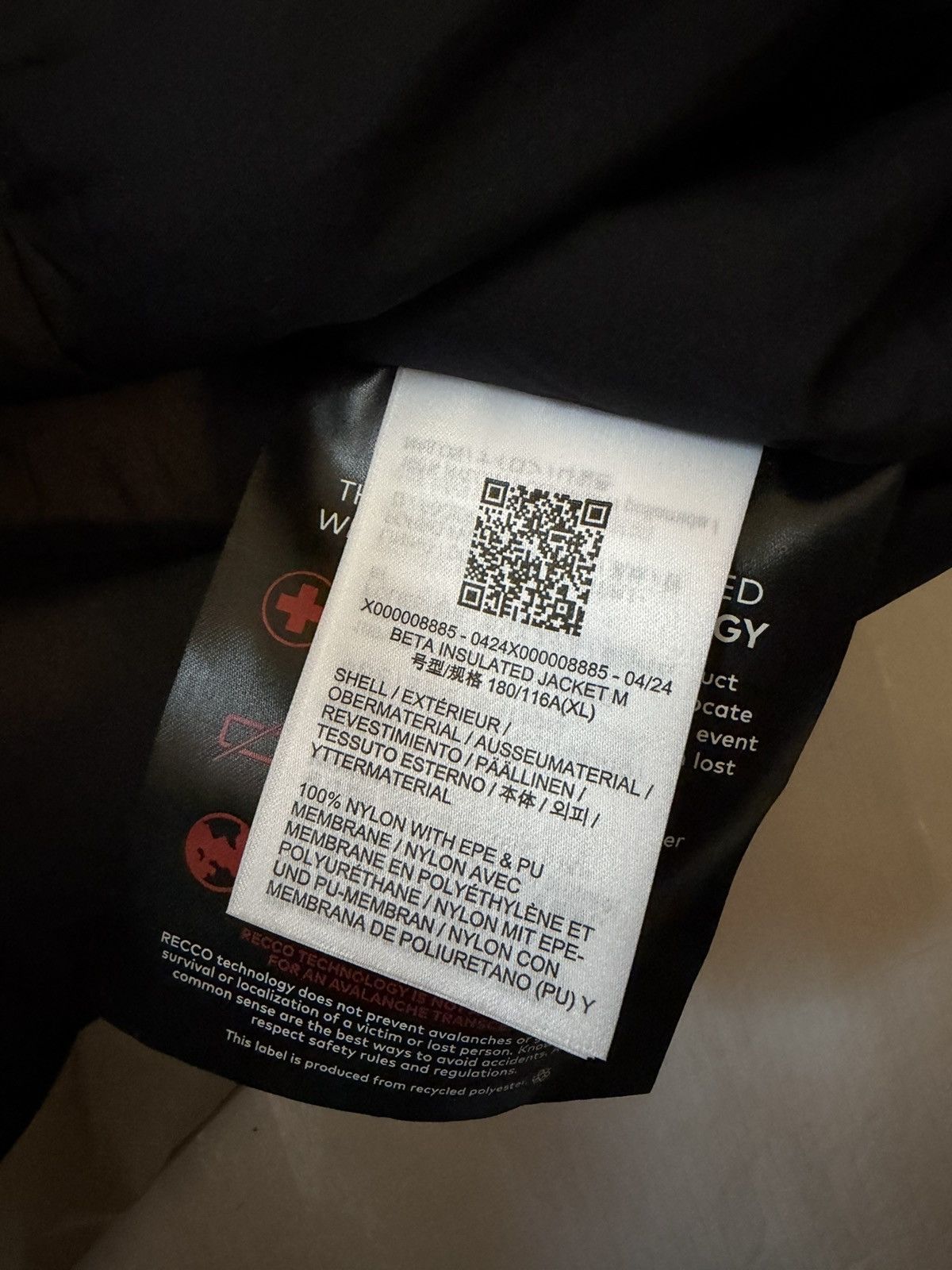 Arc'teryx Arc’teryx Beta Insulated Jacket Black Rune Size US XL / EU 56 / 4 - 13 Thumbnail