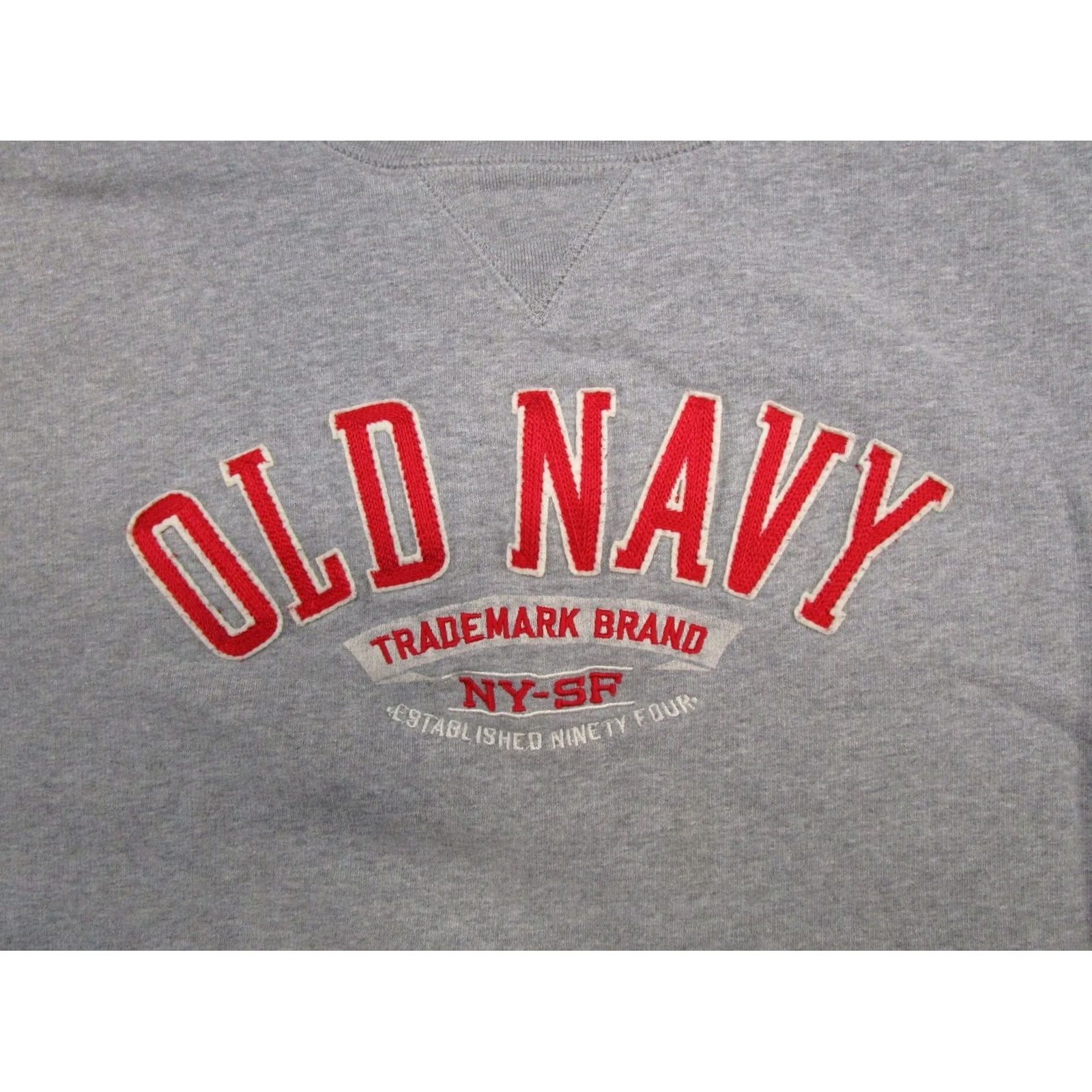 Old Navy VTG Old Navy Sweatshirt Crewneck Mens Size L Gray Embroidered Sports All Seasons Hoodie Pullover Size US L / EU 52-54 / 3 - 2 Thumbnail