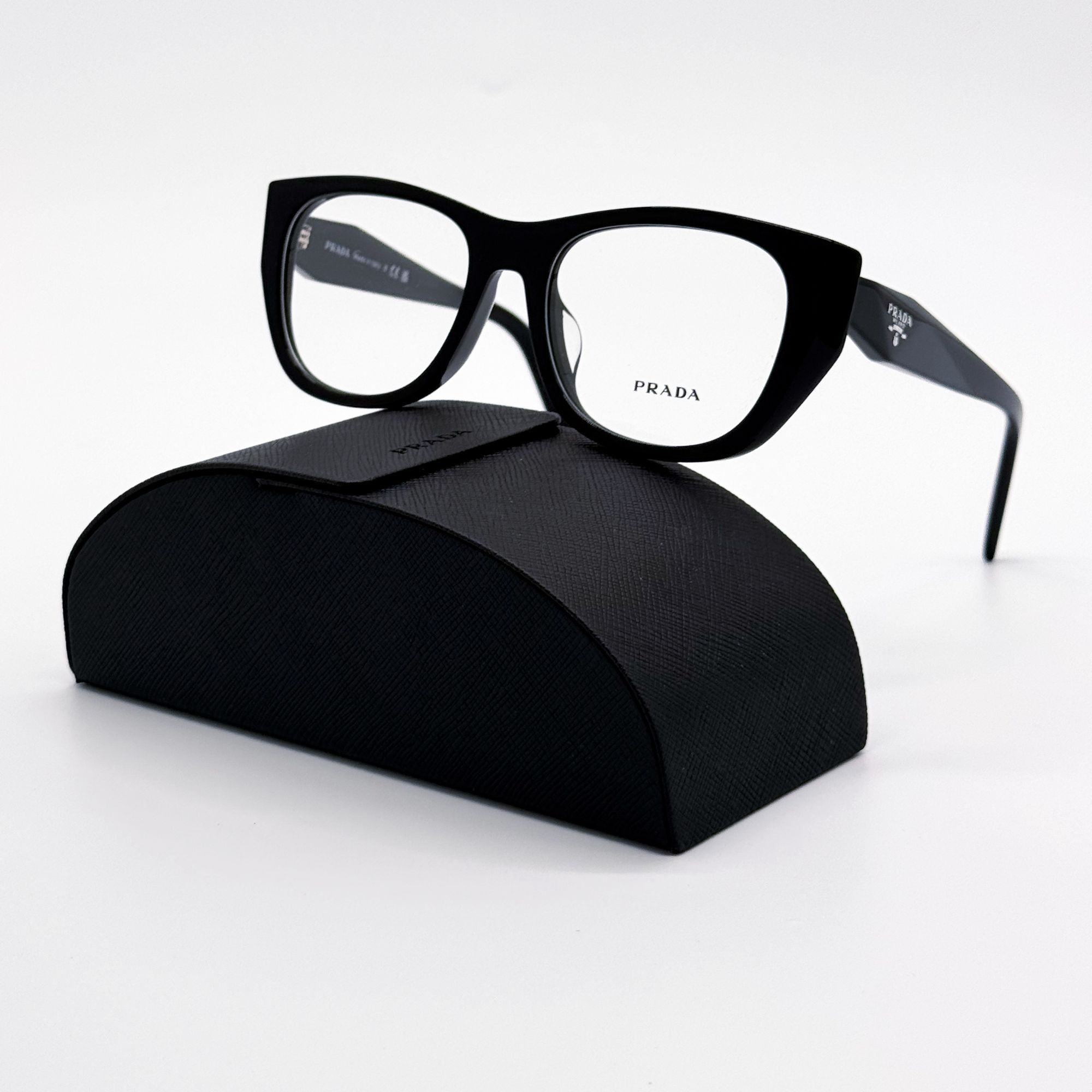 Prada NEW PRADA EYEGLASSES PRA18VF 16K1O1 BLACK PR A18VF, VPR A18V Size ONE SIZE - 1 Thumbnail
