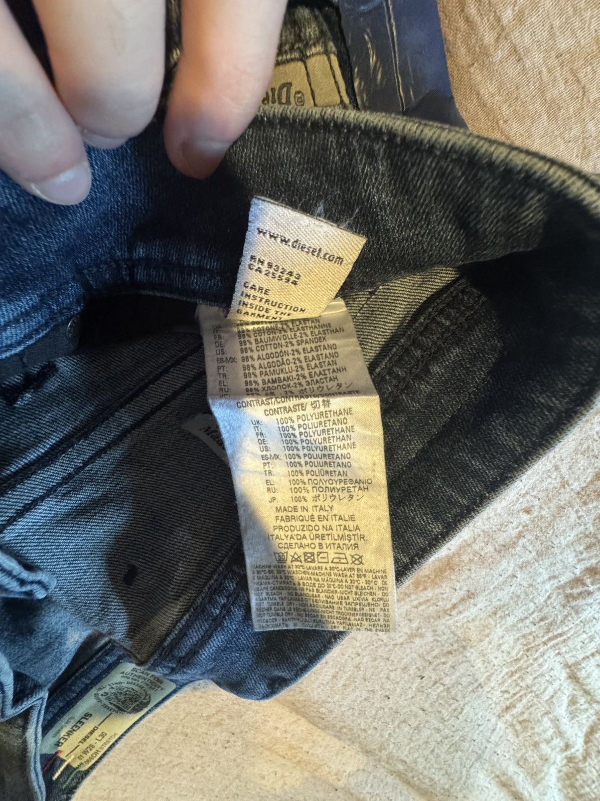 Diesel DIESEL denim jeans with blue detail on the sides Size US 28 / EU 44 - 5 Thumbnail