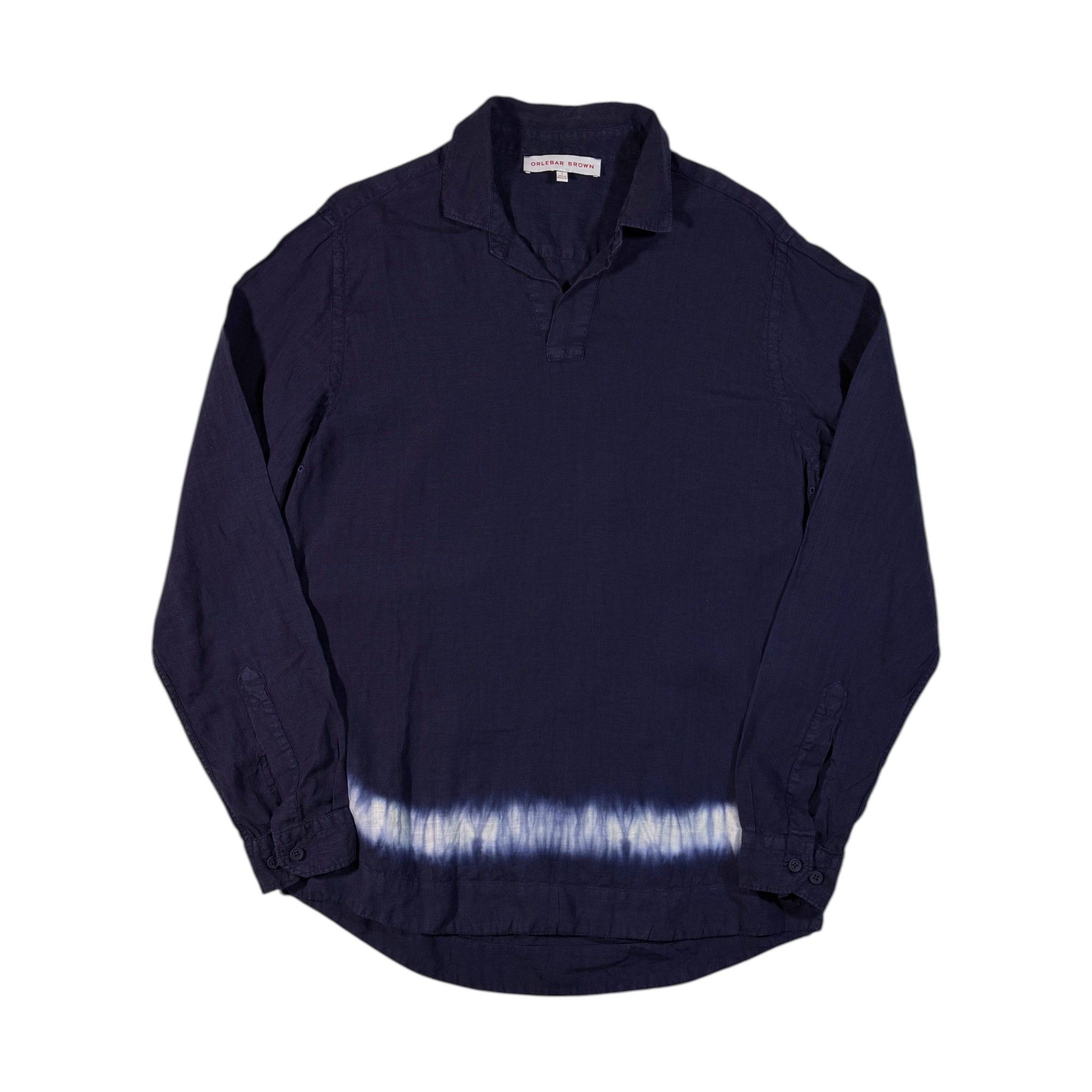 Orlebar Brown Orlebar Brown Linen Shirt Gradient Line Blue Size S Size US S / EU 44-46 / 1 - 1 Thumbnail