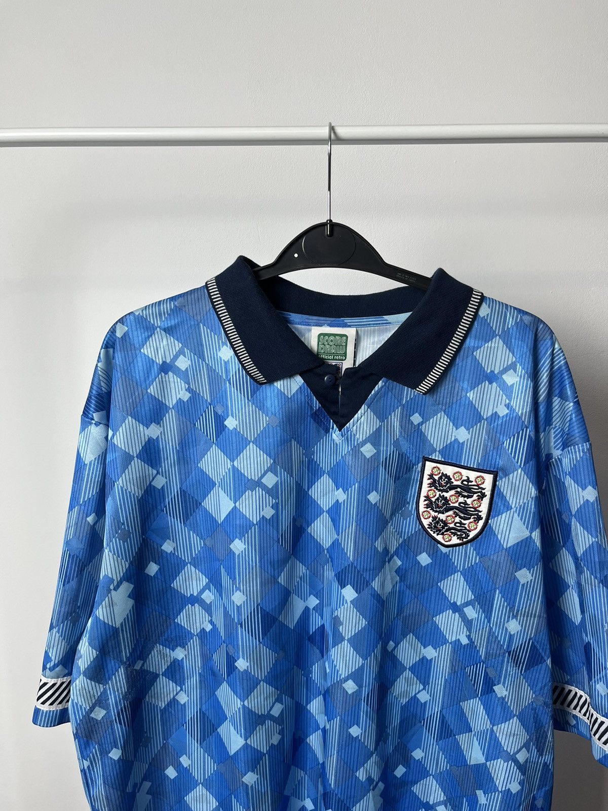 Vintage Vintage Score Draw England 1990-1992 jersey Size US L / EU 52-54 / 3 - 3 Thumbnail
