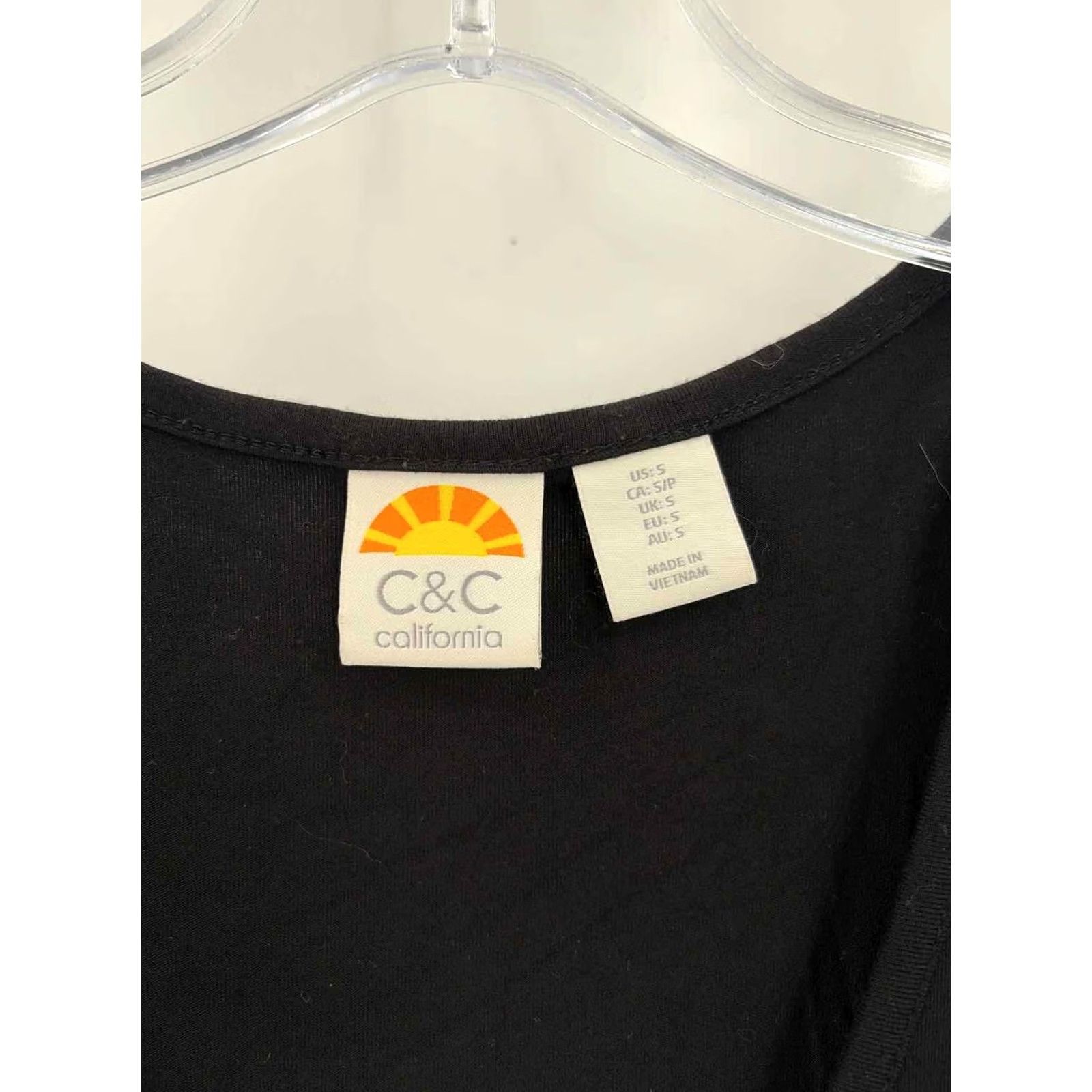 Vintage C&C California Black Short Sleeve Romper Womens Small Size 28" / US 6 / IT 42 - 2 Thumbnail