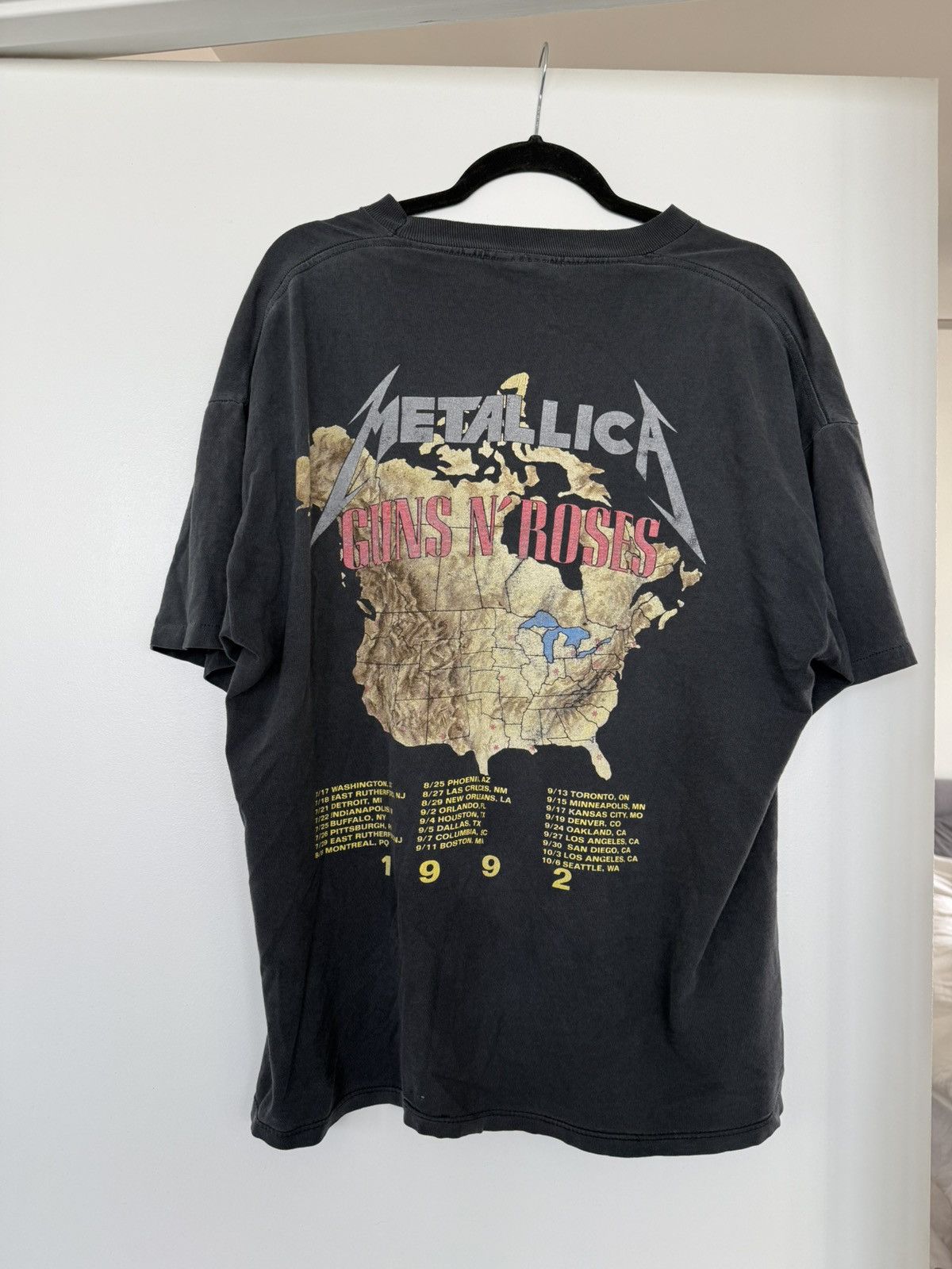 Vintage METALLICA GUNS N ROSES Size US XL / EU 56 / 4 - 4 Thumbnail