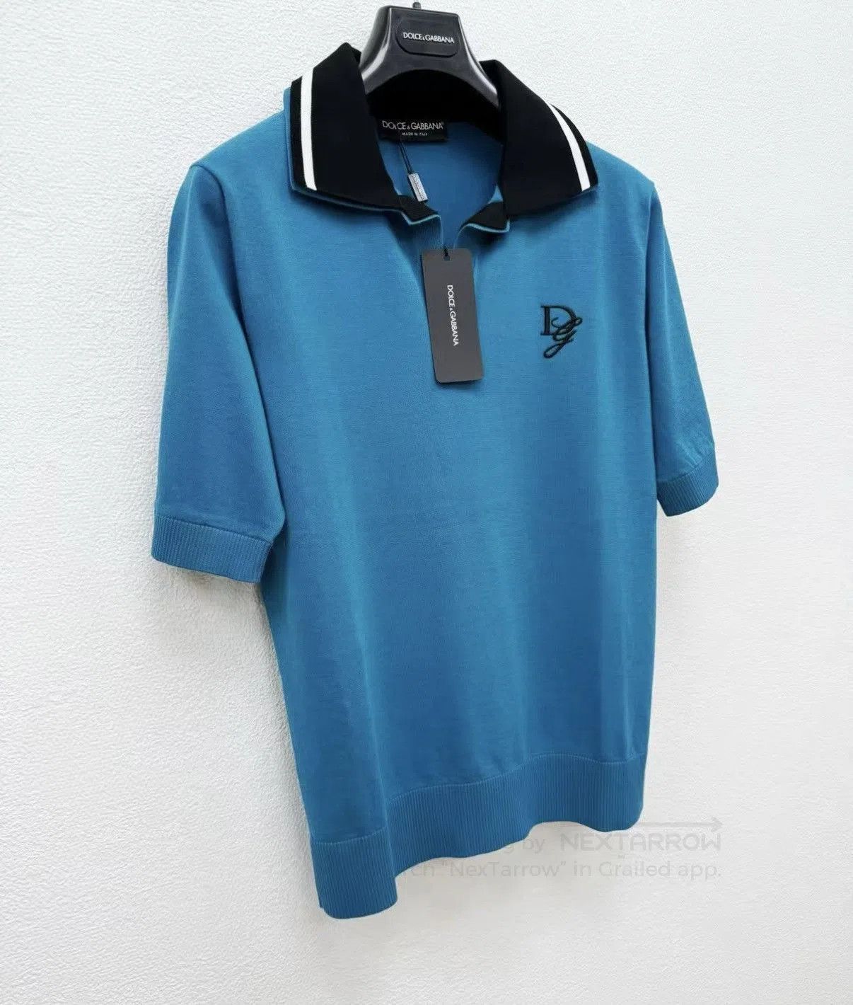 Dolce & Gabbana Blue Short-Sleeve Polo Shirt. Size US S / EU 44-46 / 1 - 2 Thumbnail